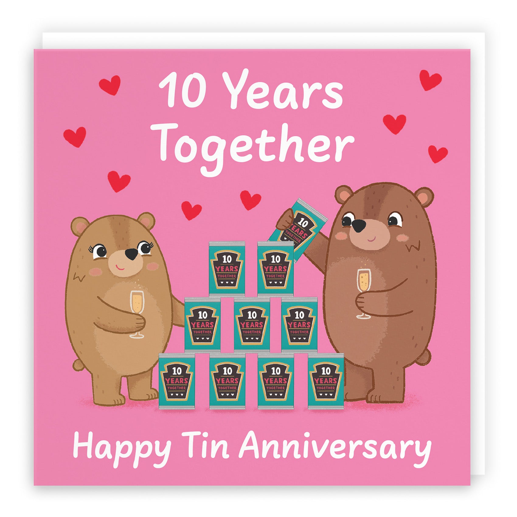 Bears Milestone Anniversary Card Love Story