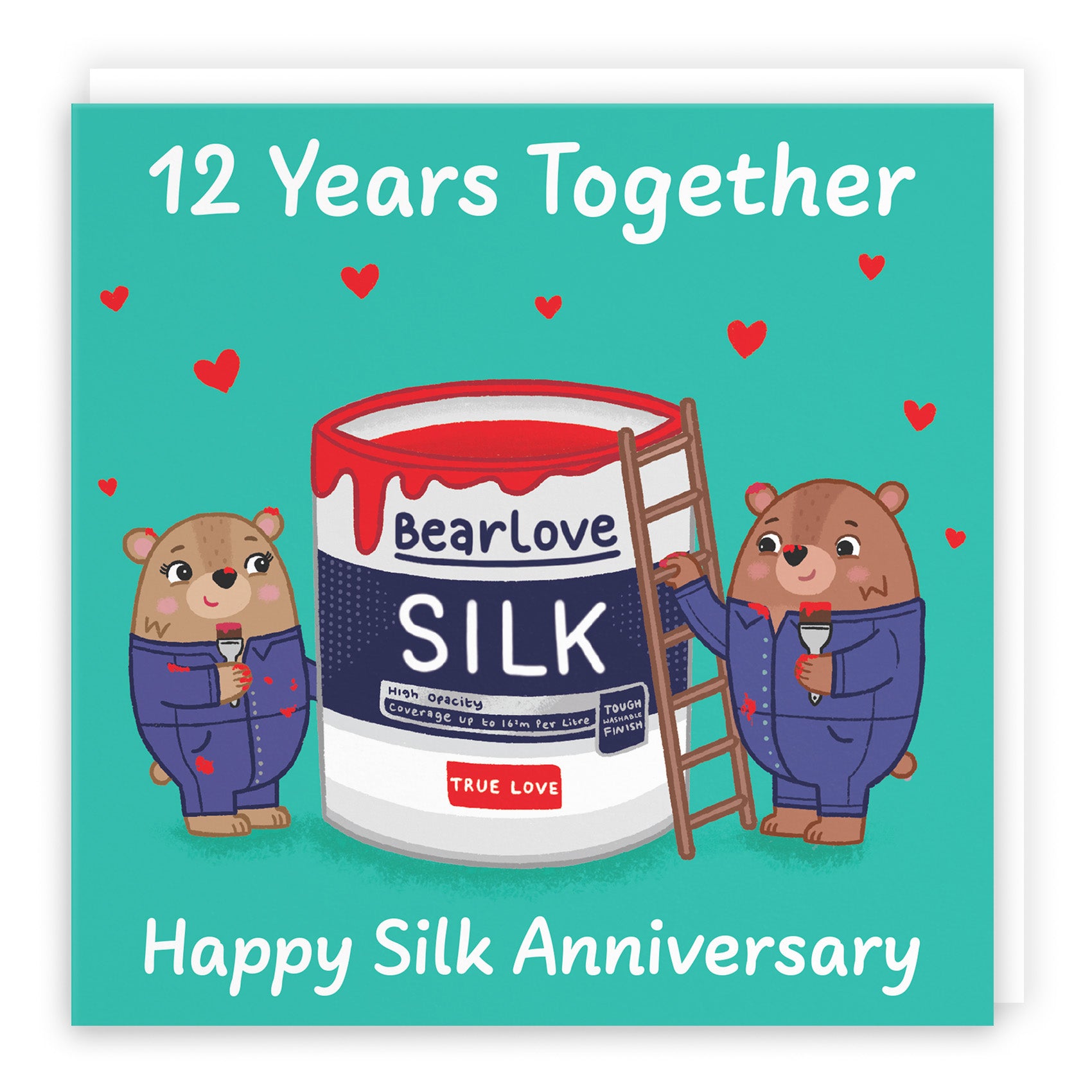 Bears Milestone Anniversary Card Love Story