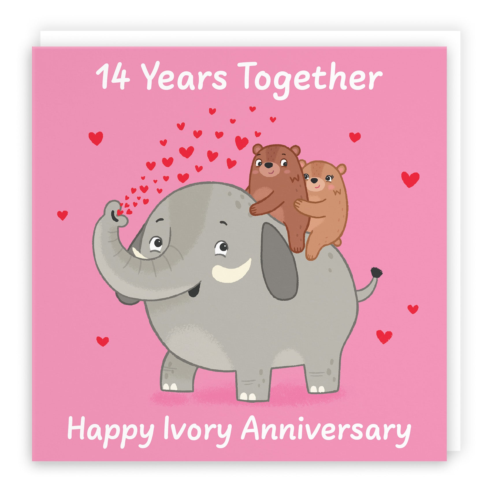 Bears Milestone Anniversary Card Love Story