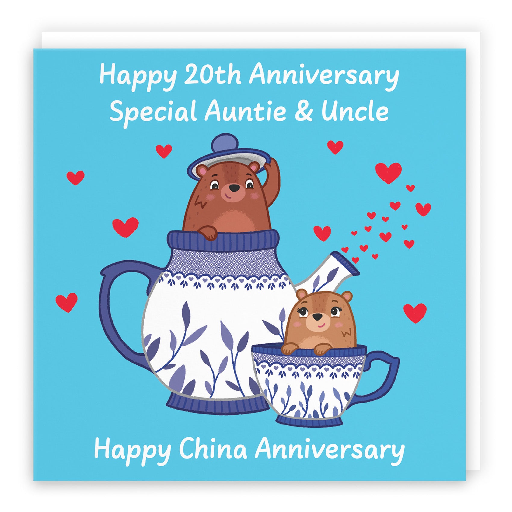 Bears Milestone Anniversary Card Love Story