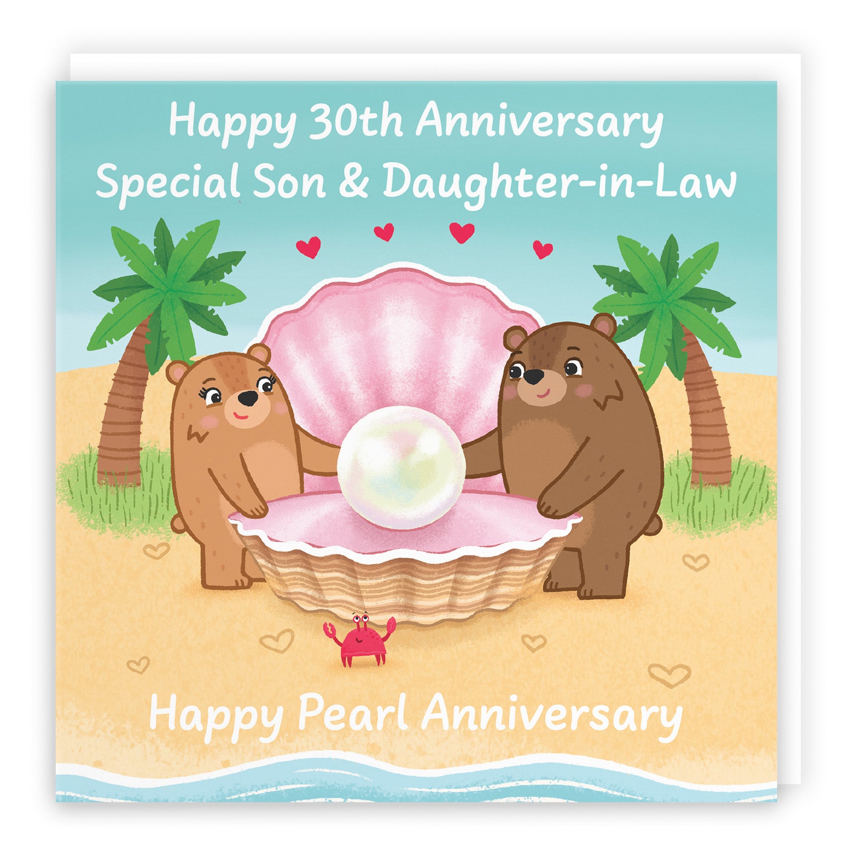 Bears Milestone Anniversary Card Love Story