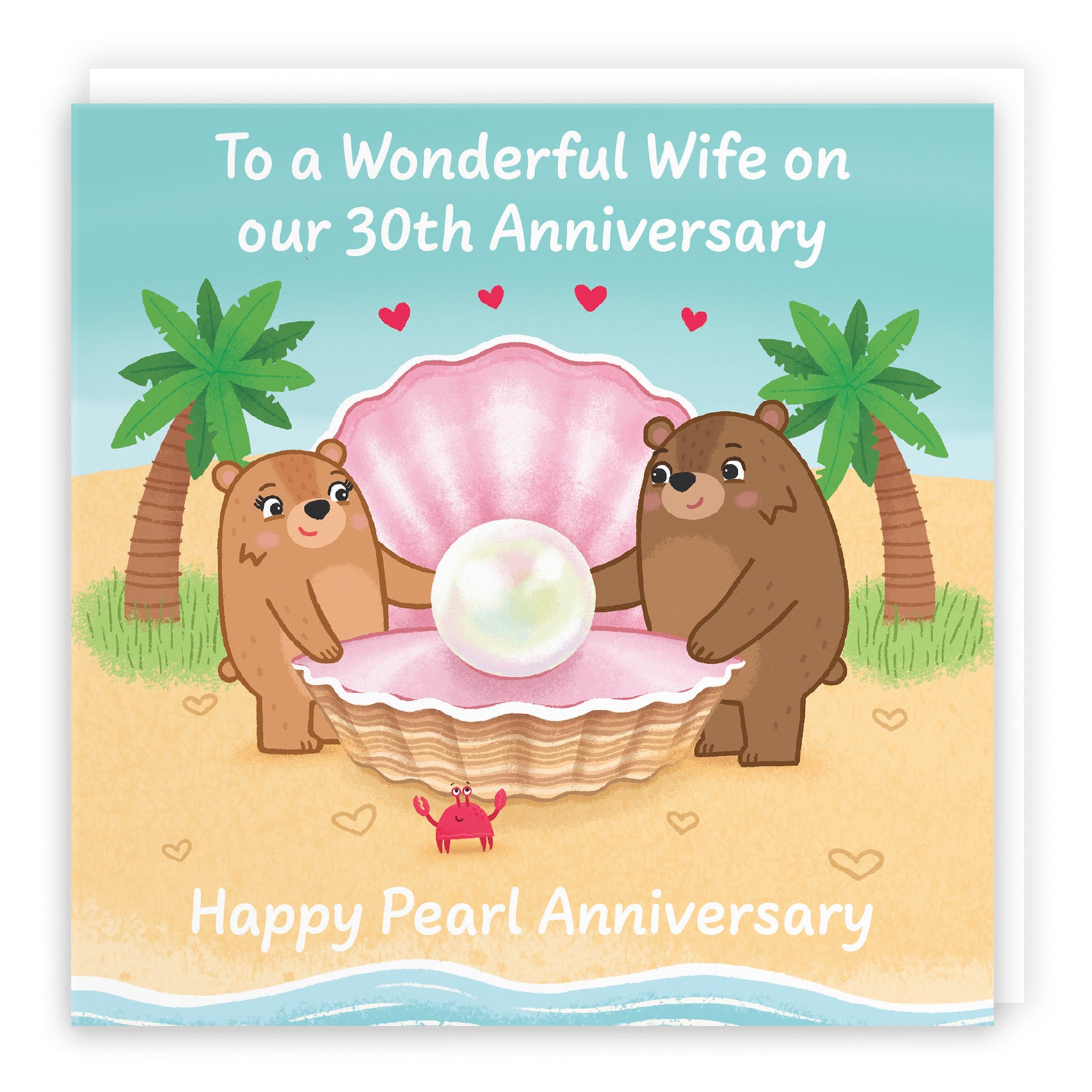 Bears Milestone Anniversary Card Love Story