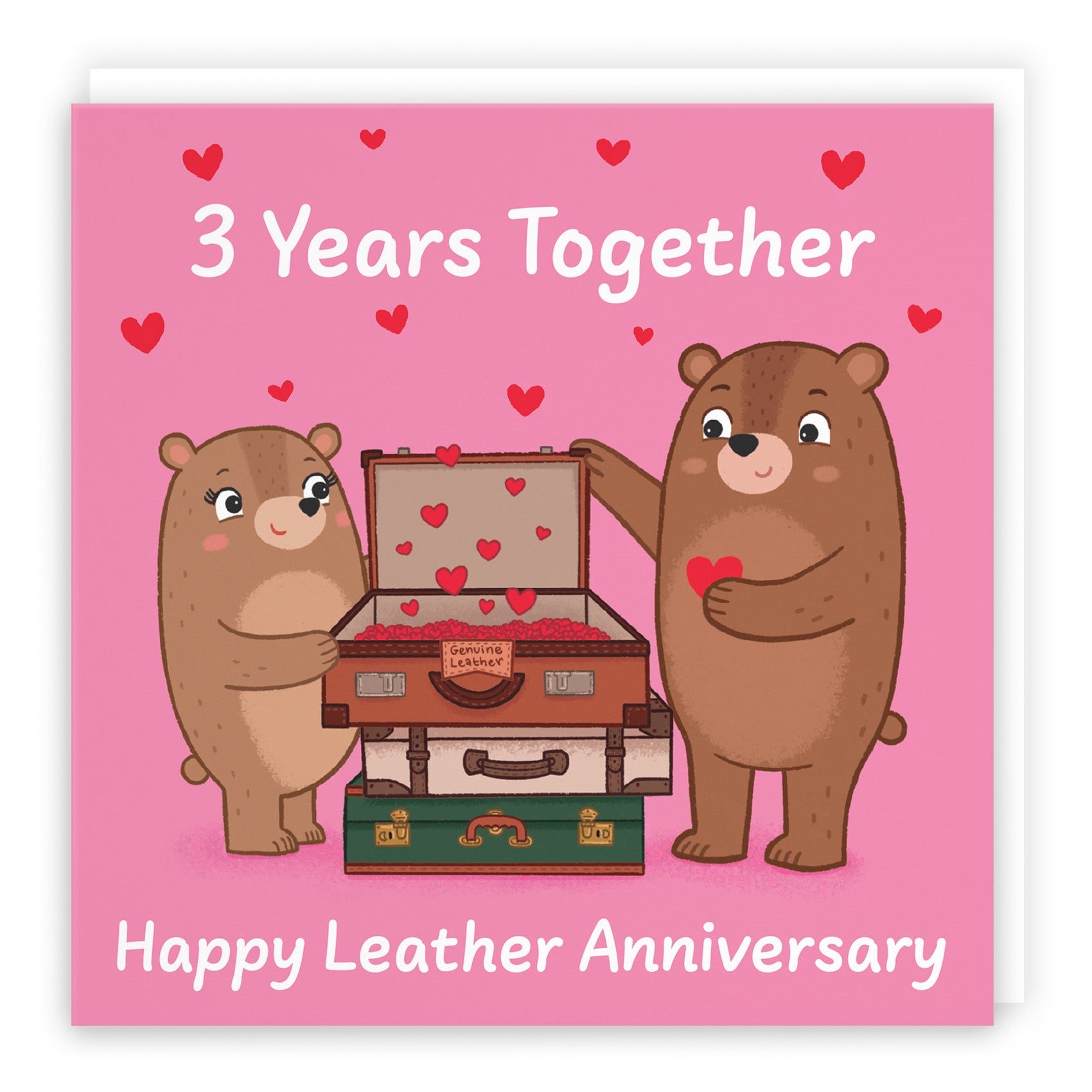 Bears Milestone Anniversary Card Love Story