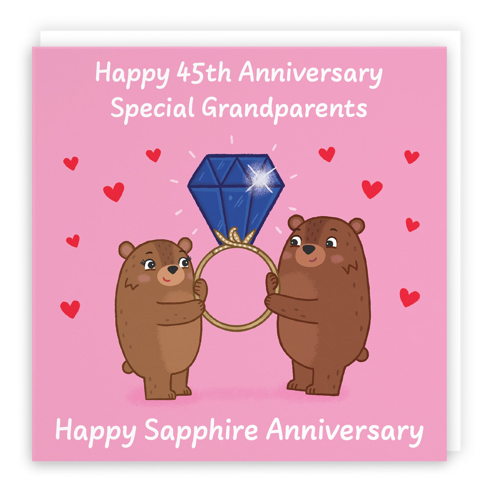 Bears Milestone Anniversary Card Love Story