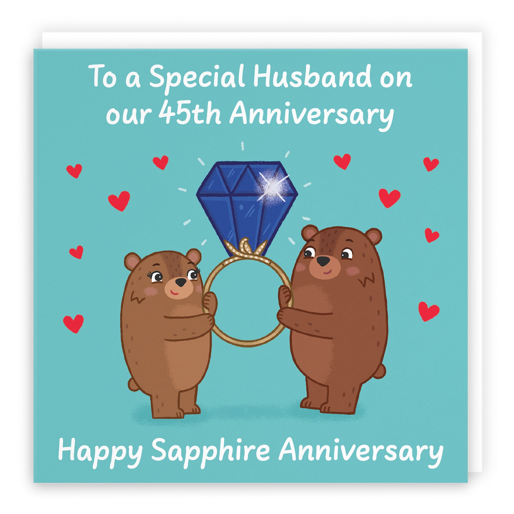 Bears Milestone Anniversary Card Love Story