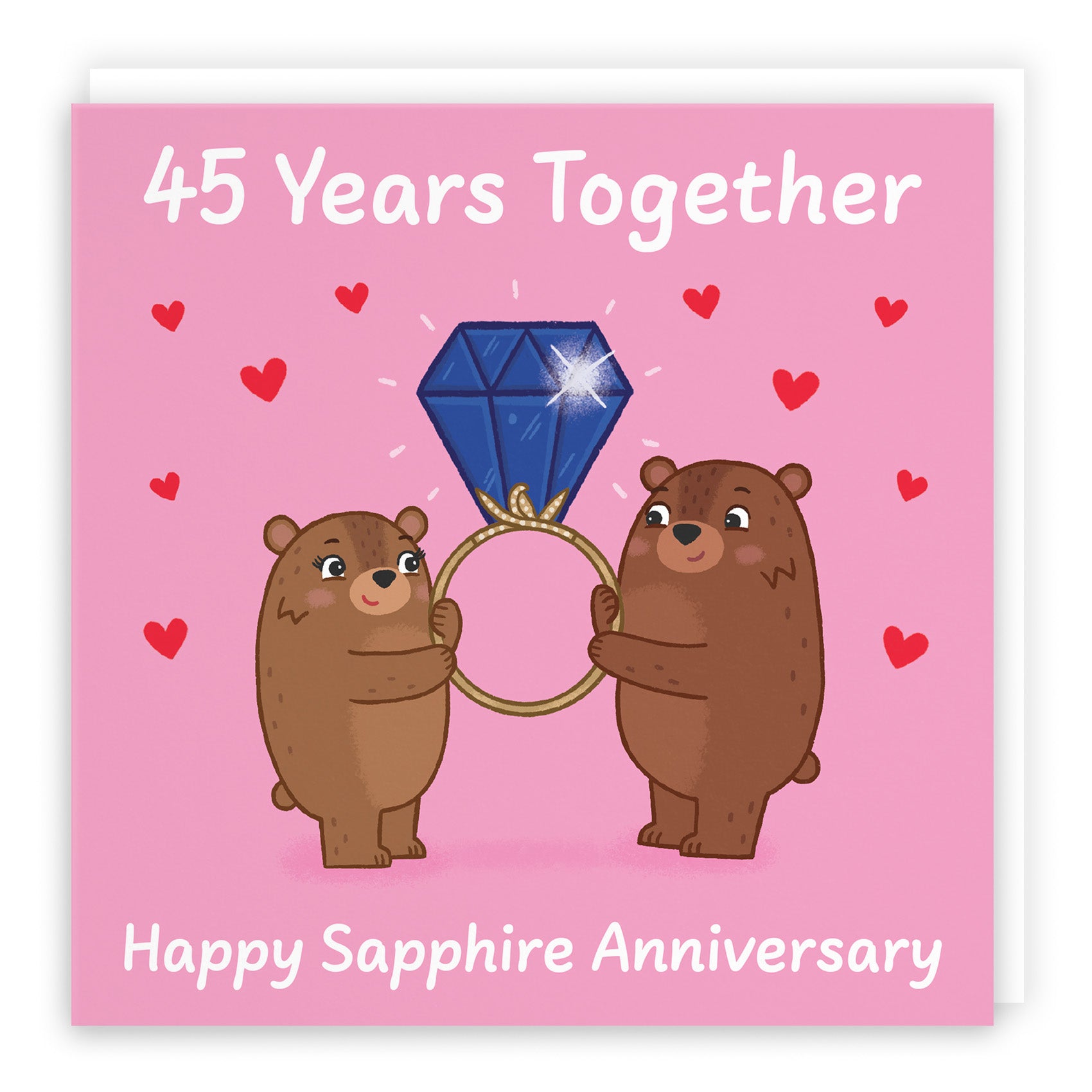 Bears Milestone Anniversary Card Love Story