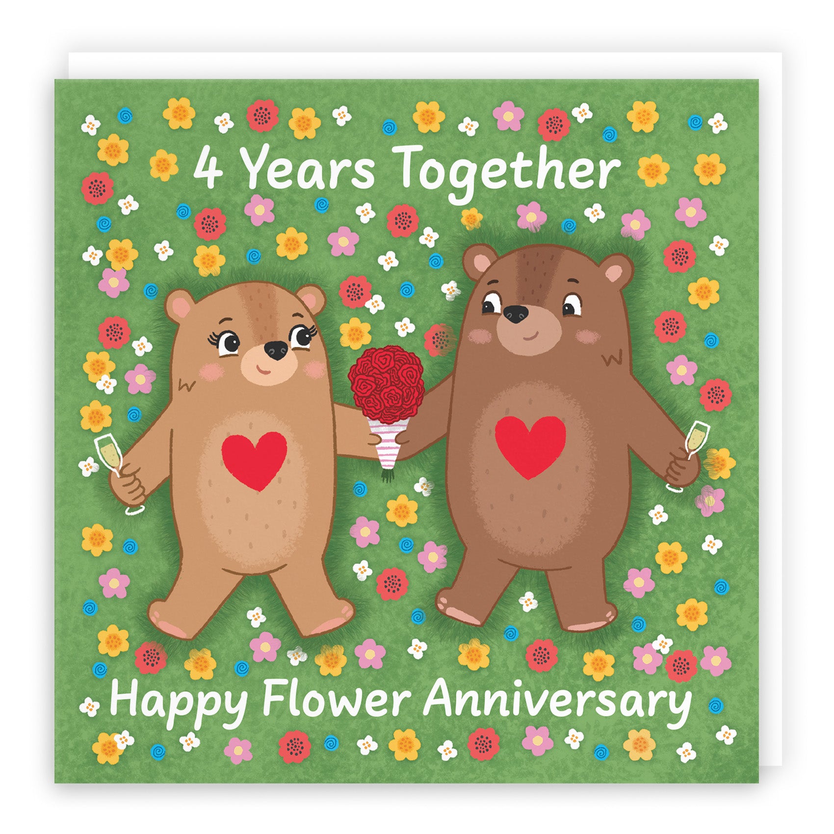 Bears Milestone Anniversary Card Love Story