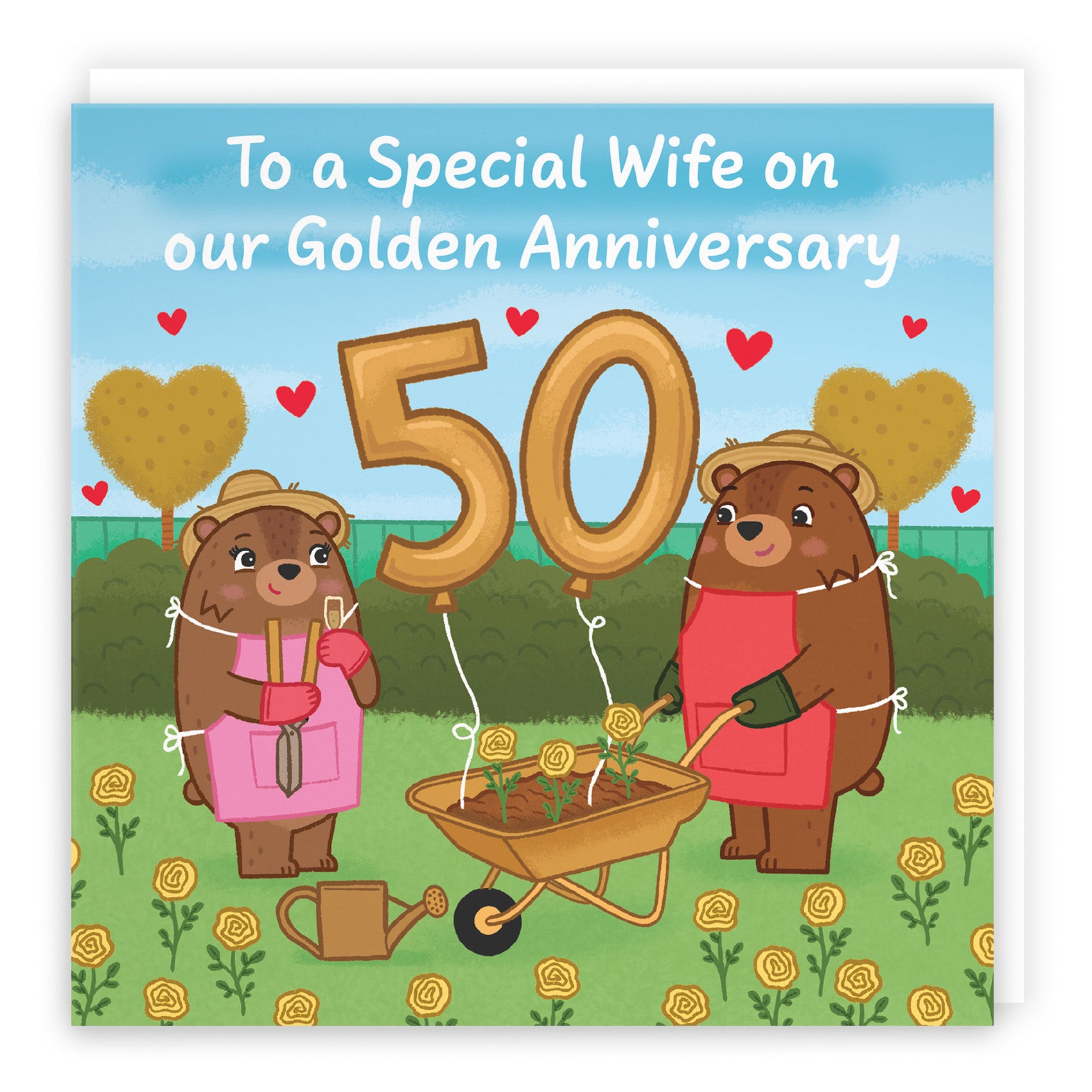 Bears Milestone Anniversary Card Love Story