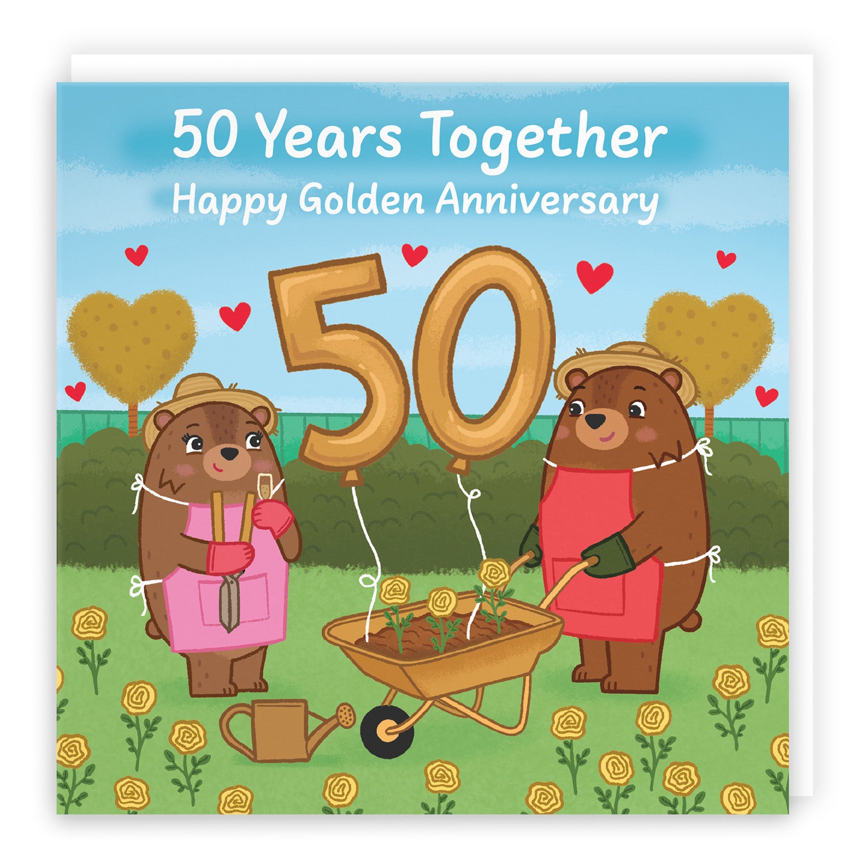 Bears Milestone Anniversary Card Love Story