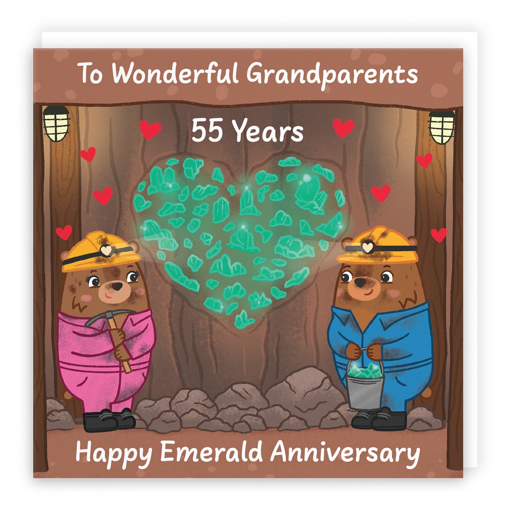 Bears Milestone Anniversary Card Love Story