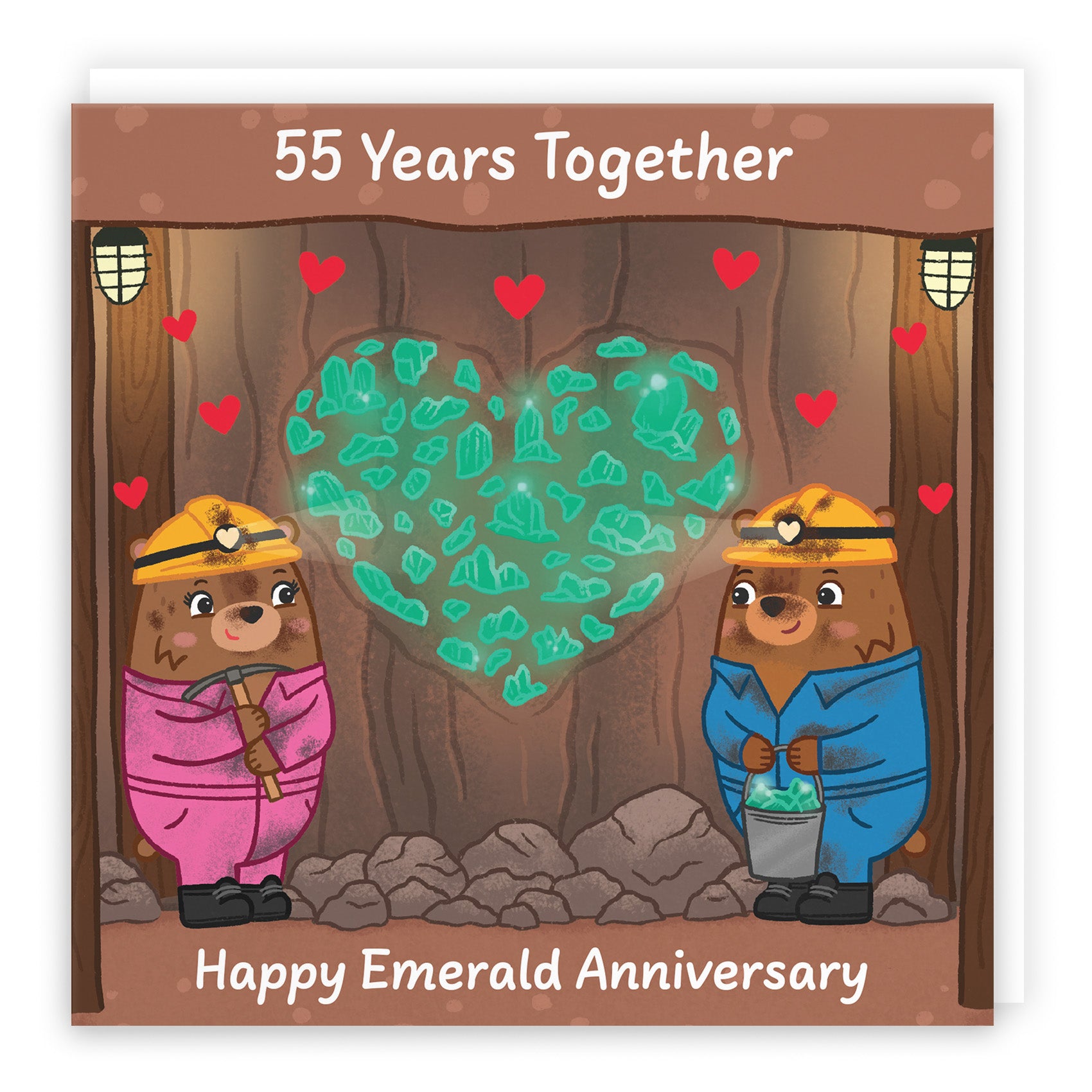 Bears Milestone Anniversary Card Love Story