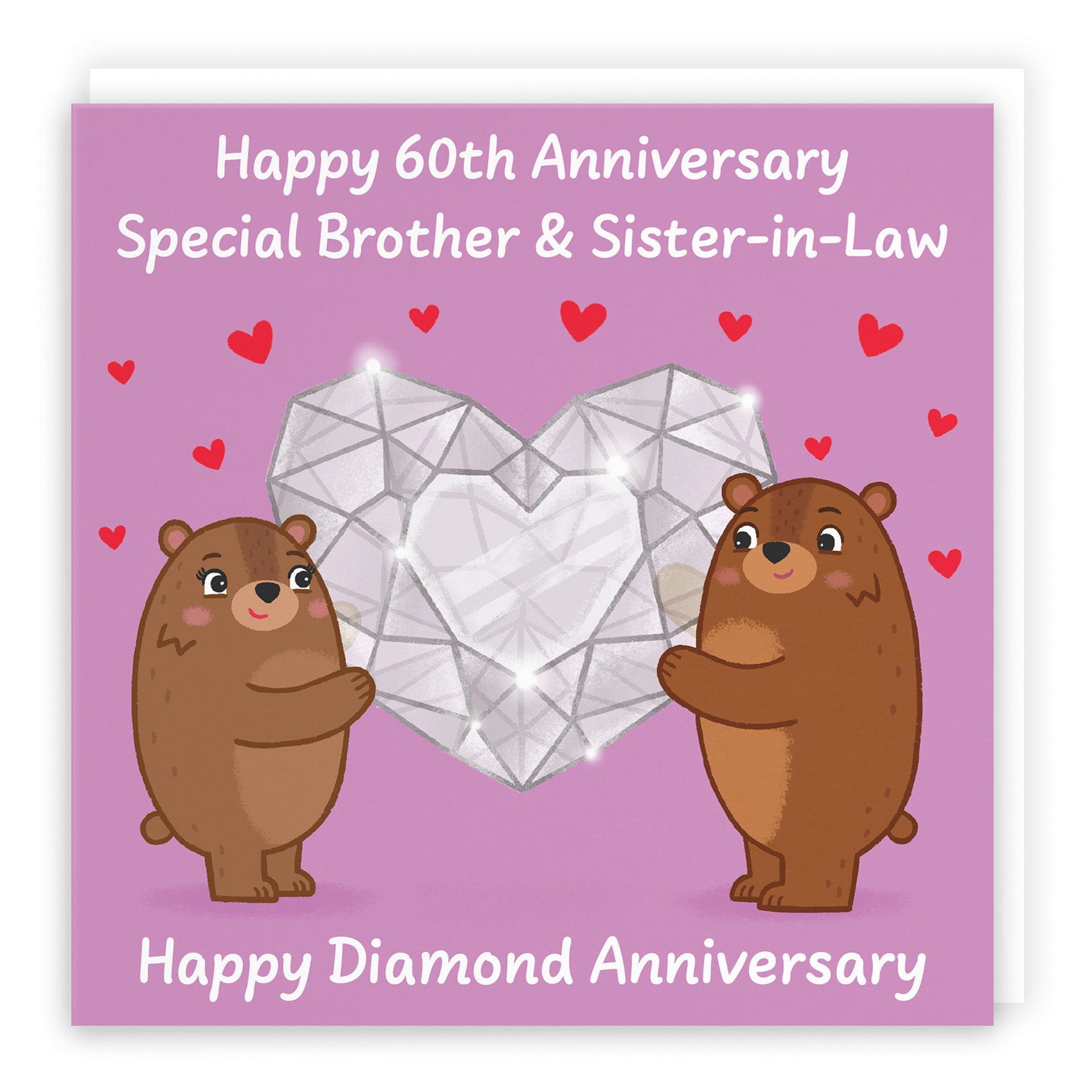 Bears Milestone Anniversary Card Love Story