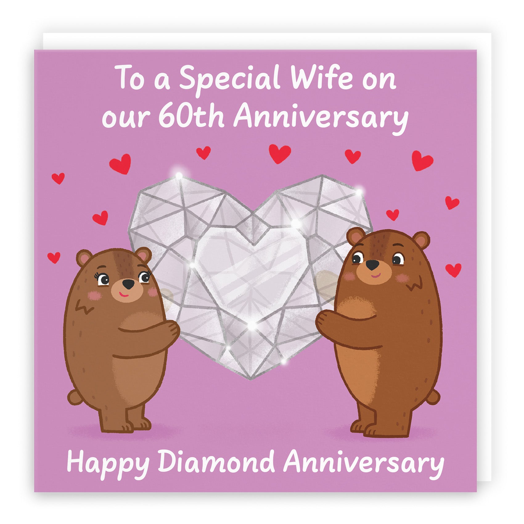 Bears Milestone Anniversary Card Love Story