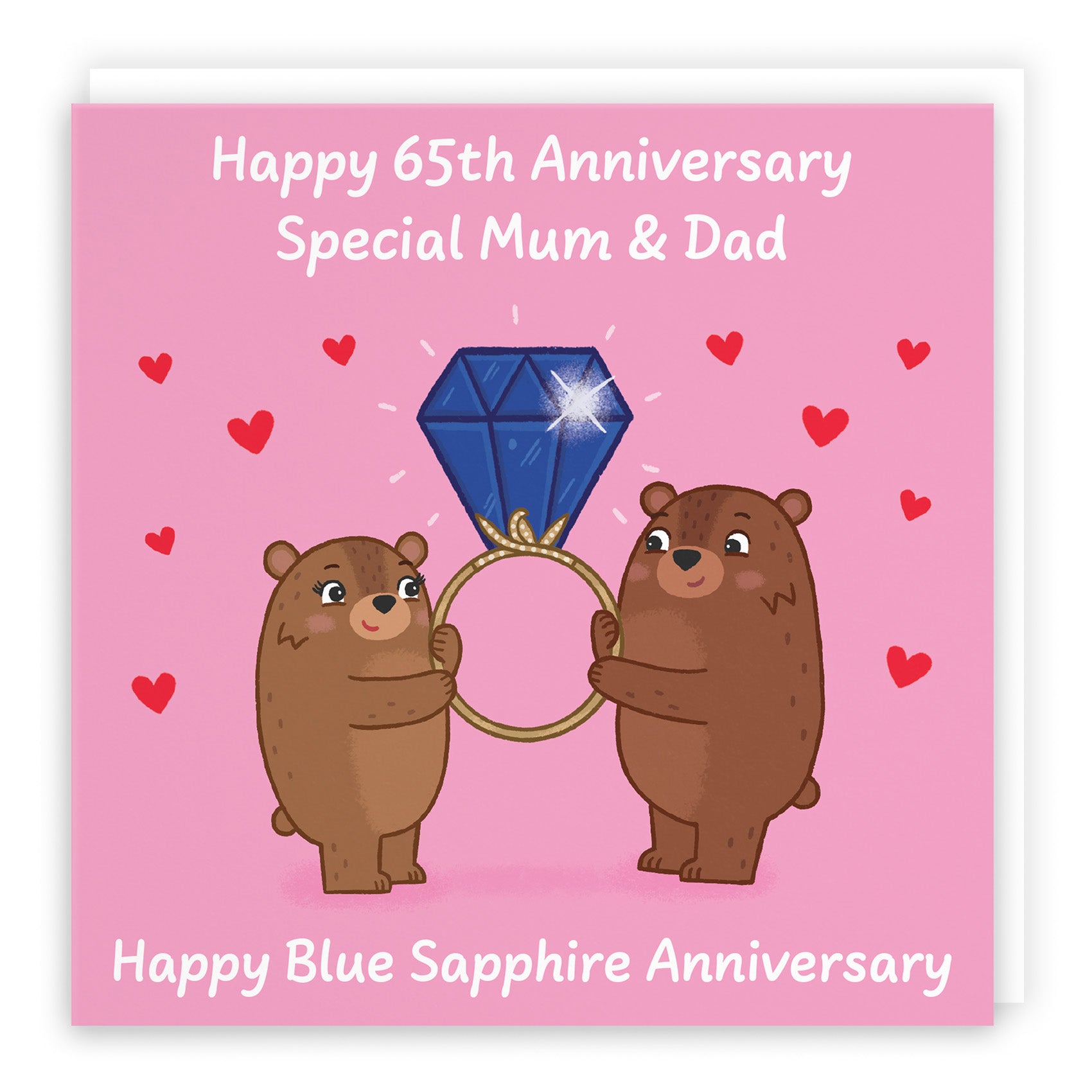 Bears Milestone Anniversary Card Love Story