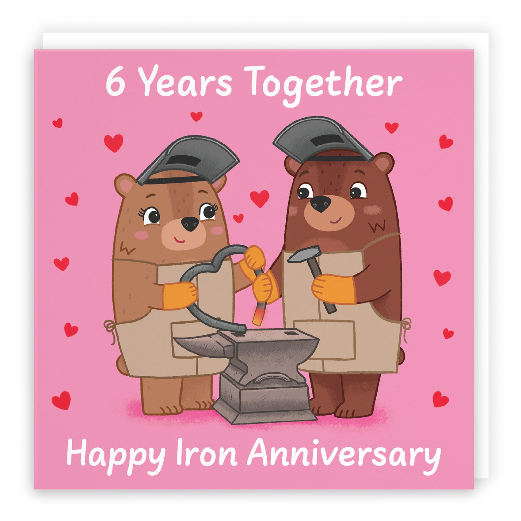 Bears Milestone Anniversary Card Love Story