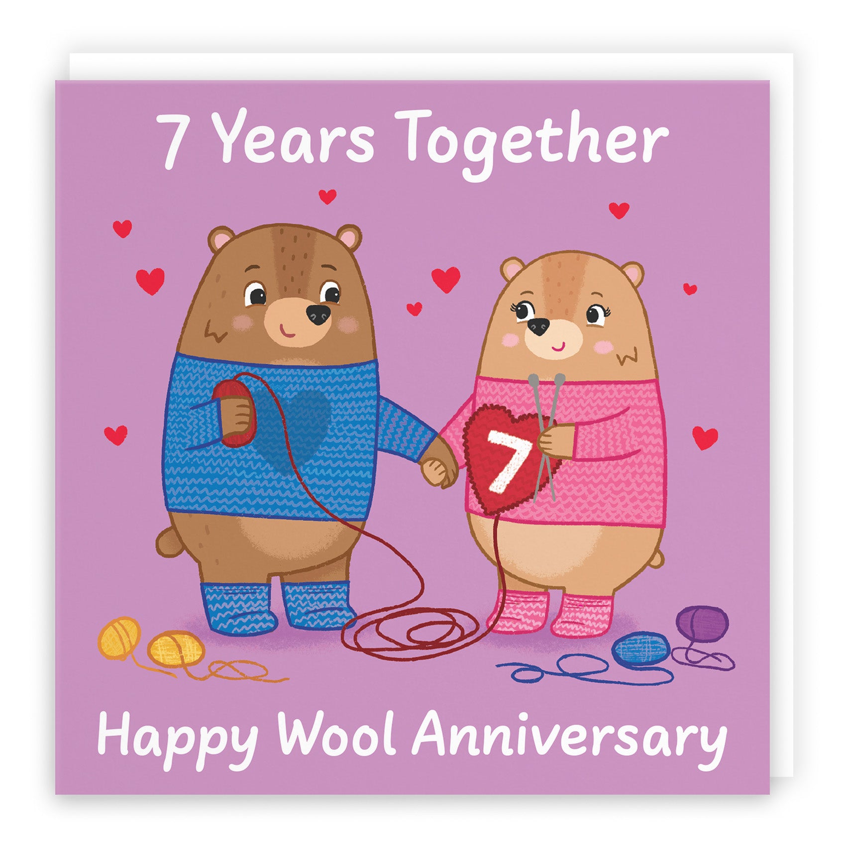 Bears Milestone Anniversary Card Love Story