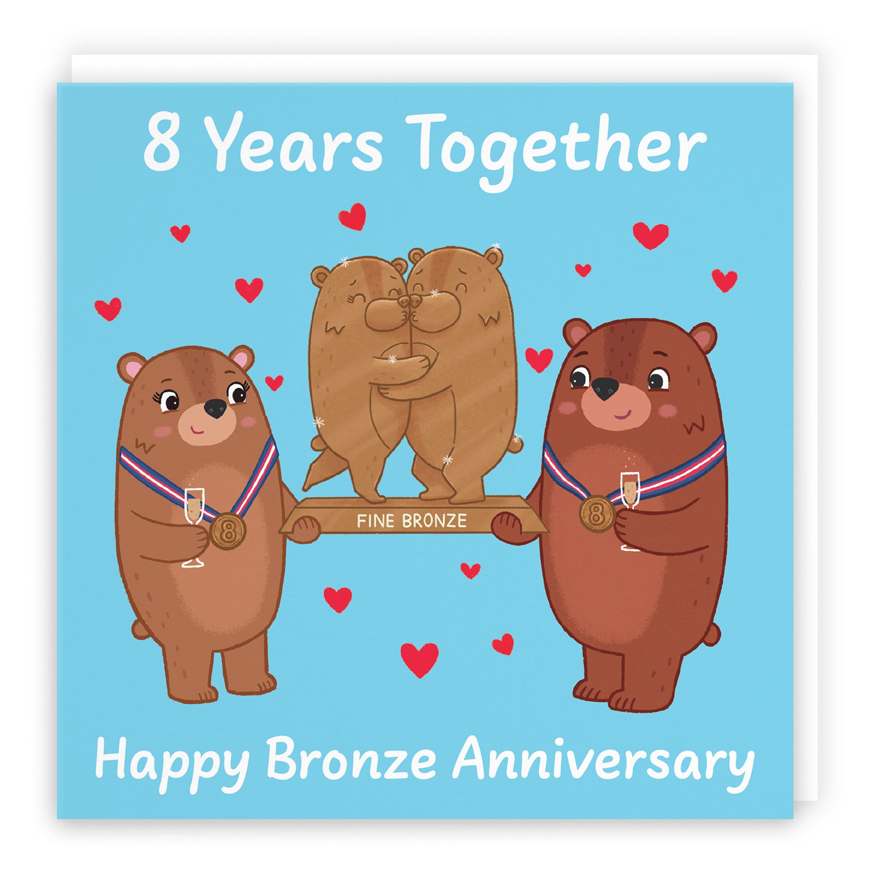 Bears Milestone Anniversary Card Love Story