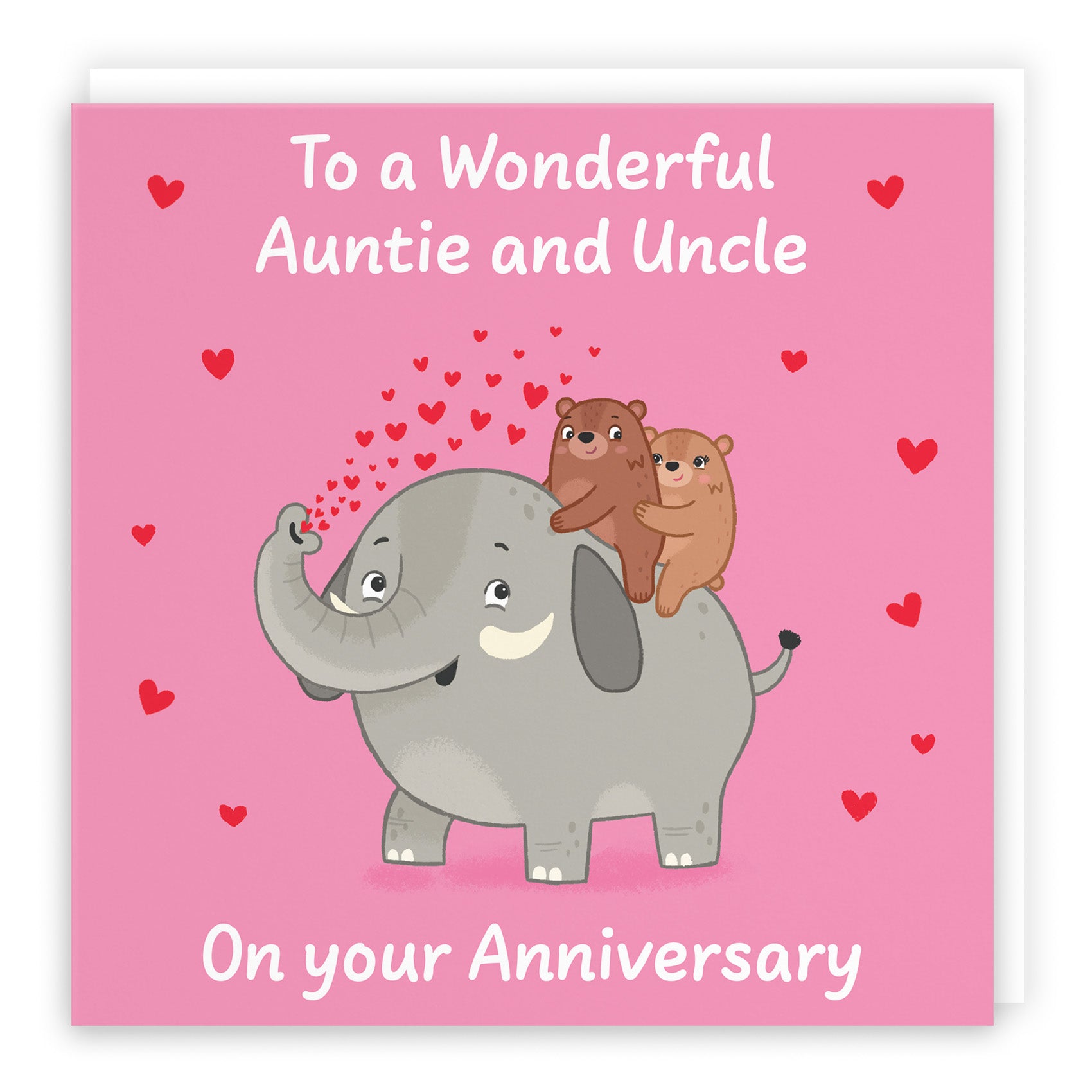 Elephant Love Anniversary Card Love Story