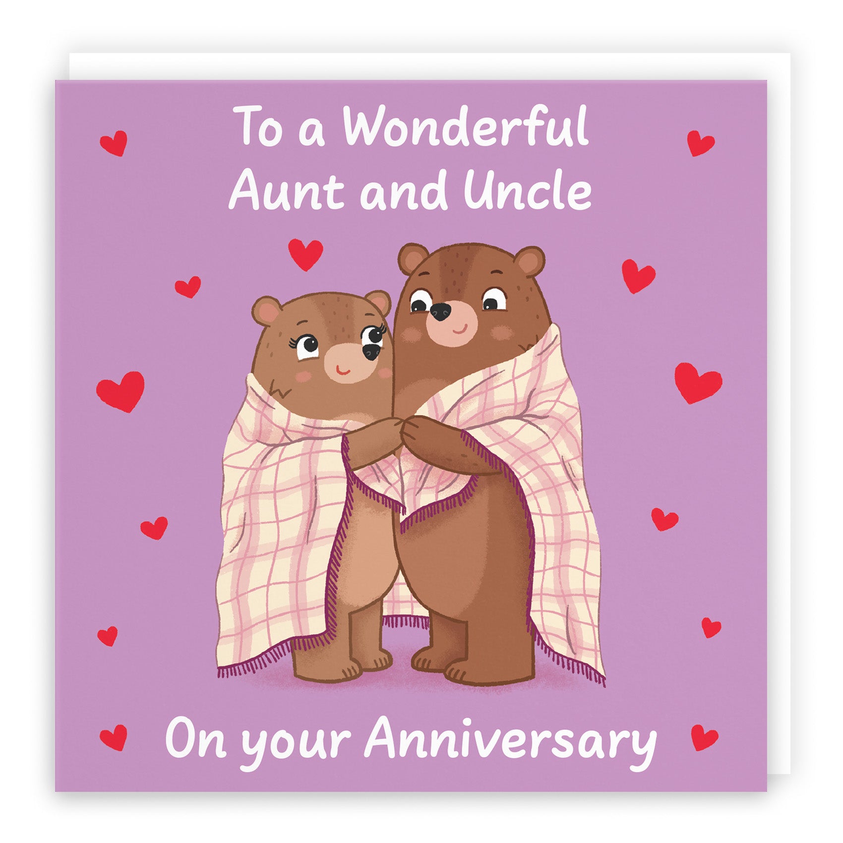 Snuggly Bears Anniversary Card Love Story