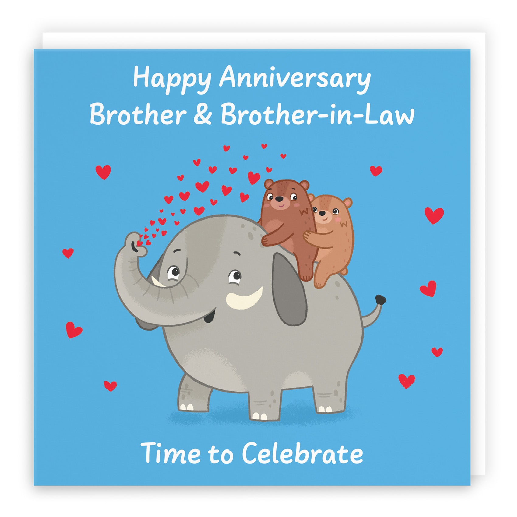 Elephant Love Anniversary Card Love Story