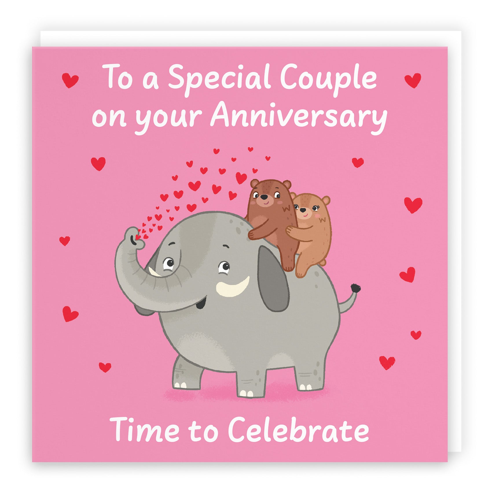 Elephant Love Anniversary Card Love Story