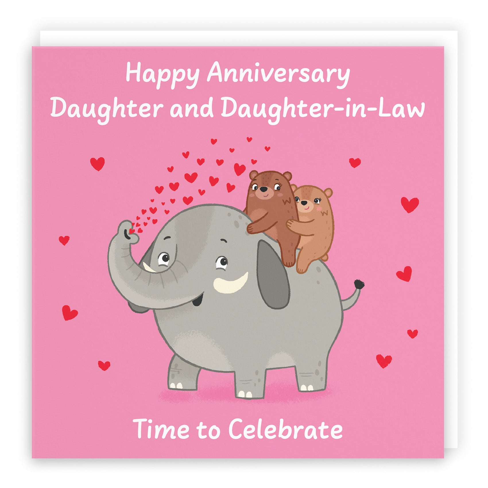 Elephant Love Anniversary Card Love Story