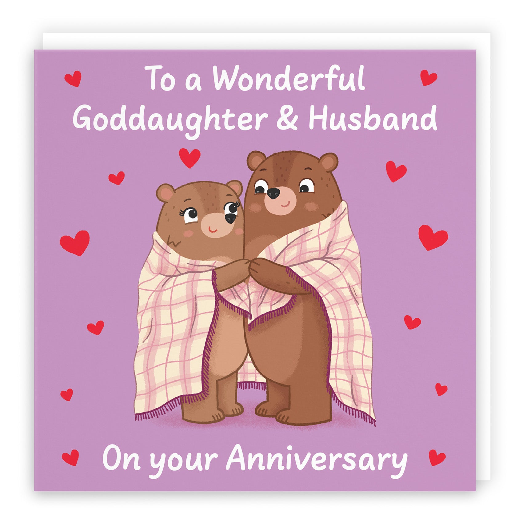 Snuggly Bears Anniversary Card Love Story