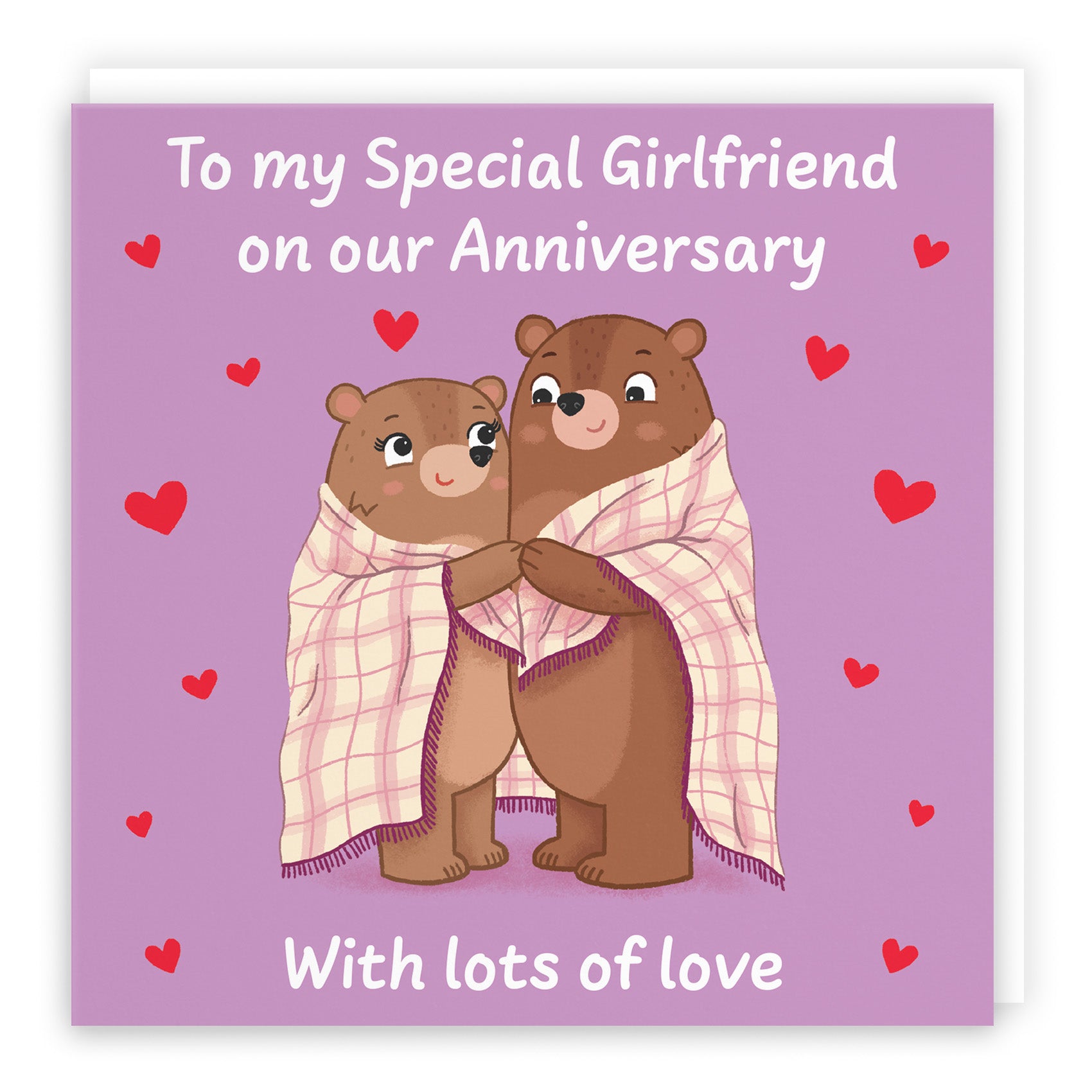 Snuggly Bears Anniversary Card Love Story