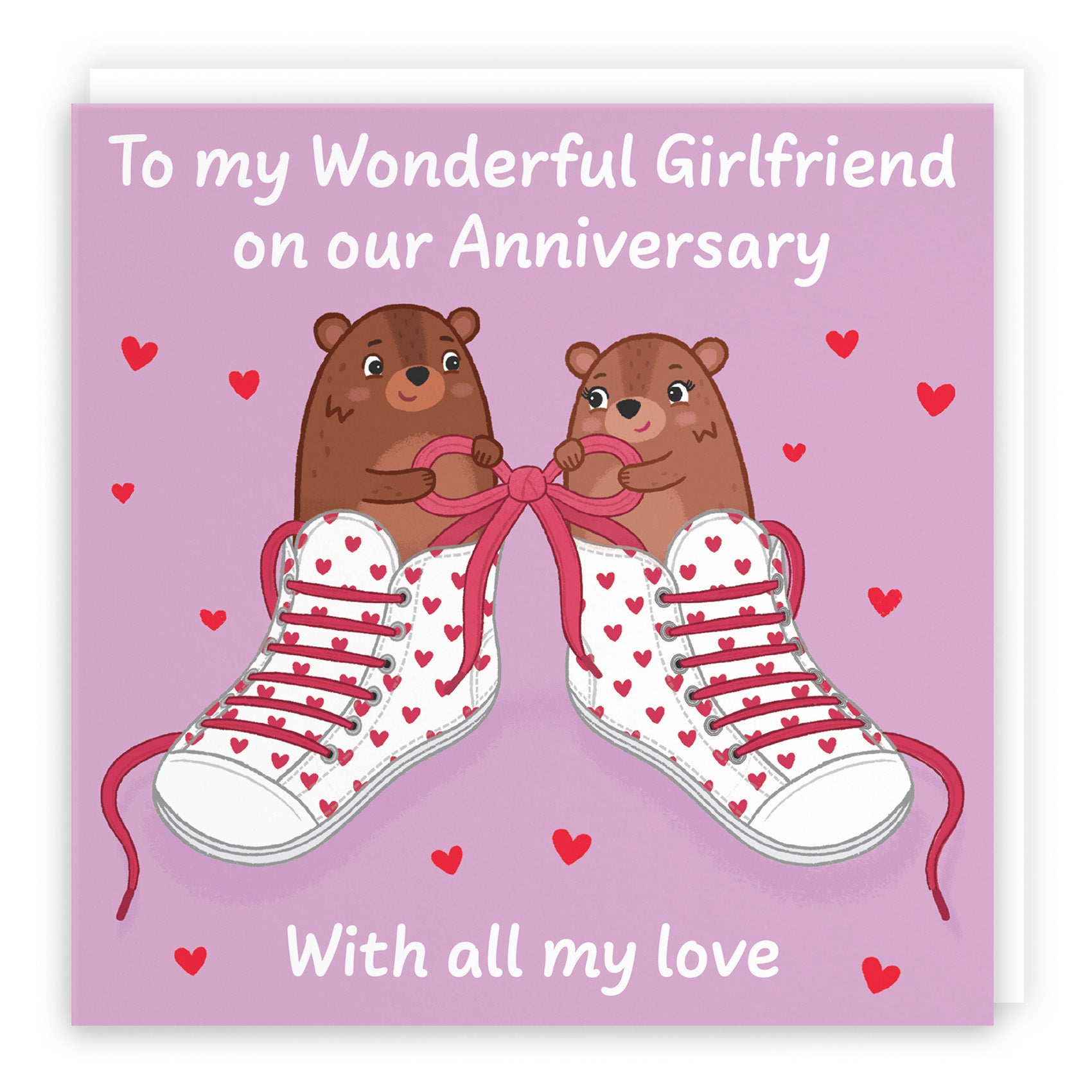 Love Laces Anniversary Card Love Story