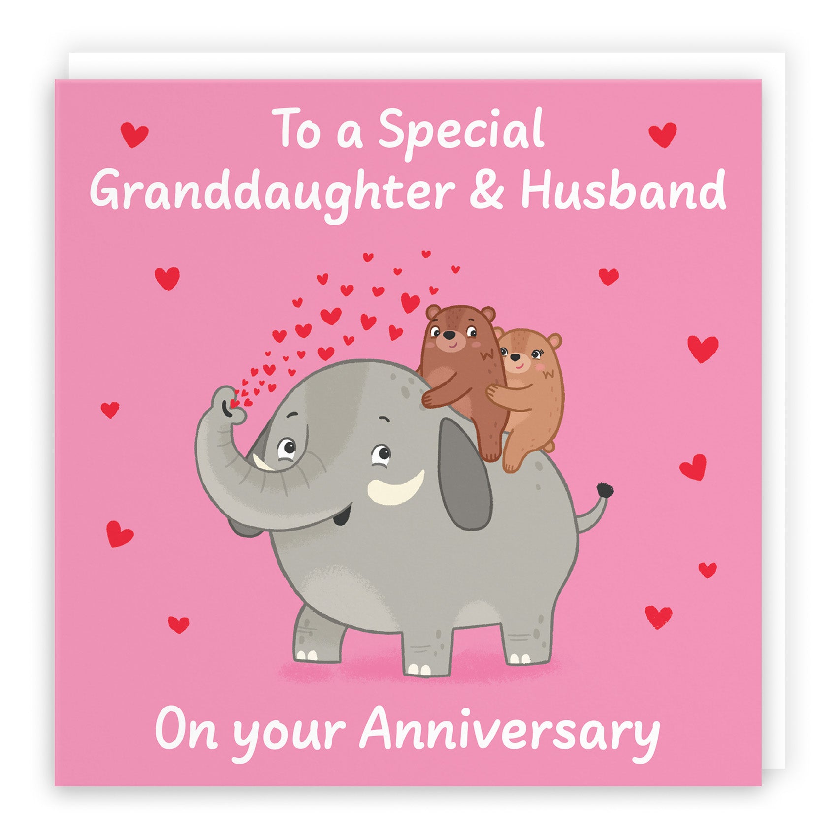 Elephant Love Anniversary Card Love Story