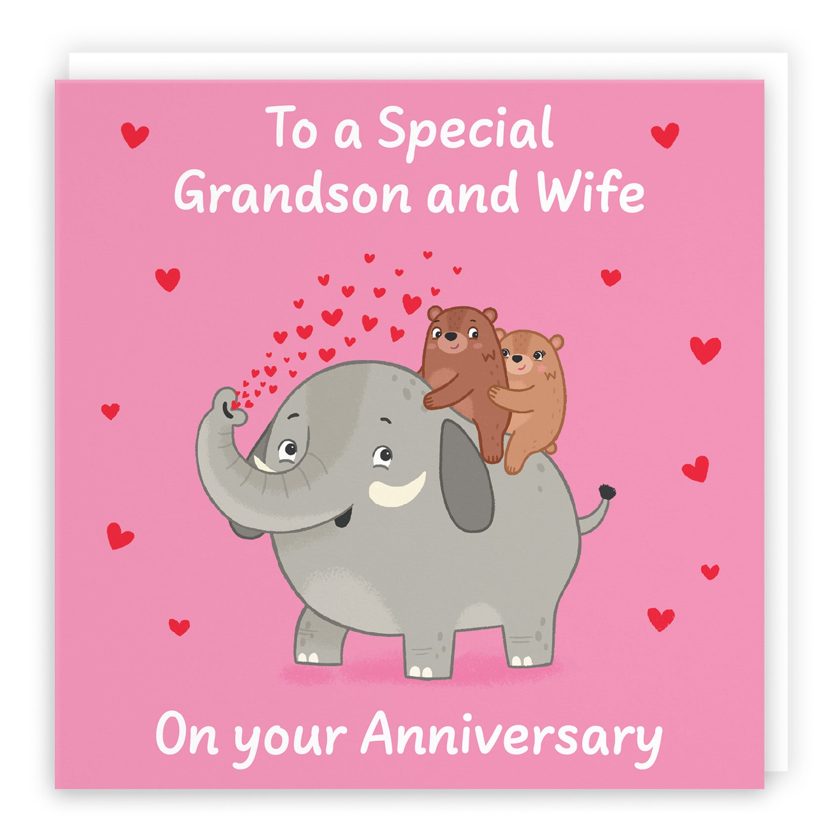 Elephant Love Anniversary Card Love Story