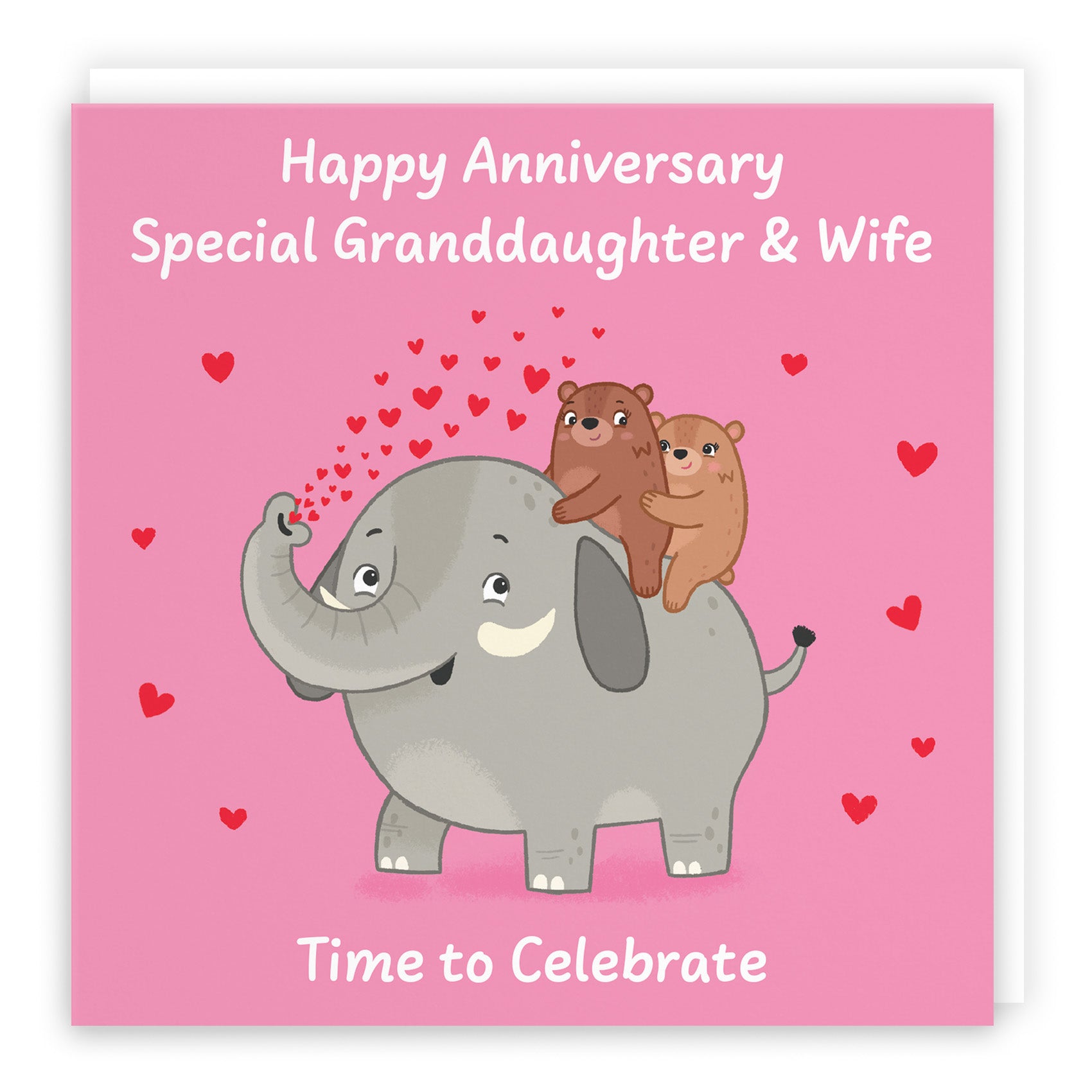 Elephant Love Anniversary Card Love Story