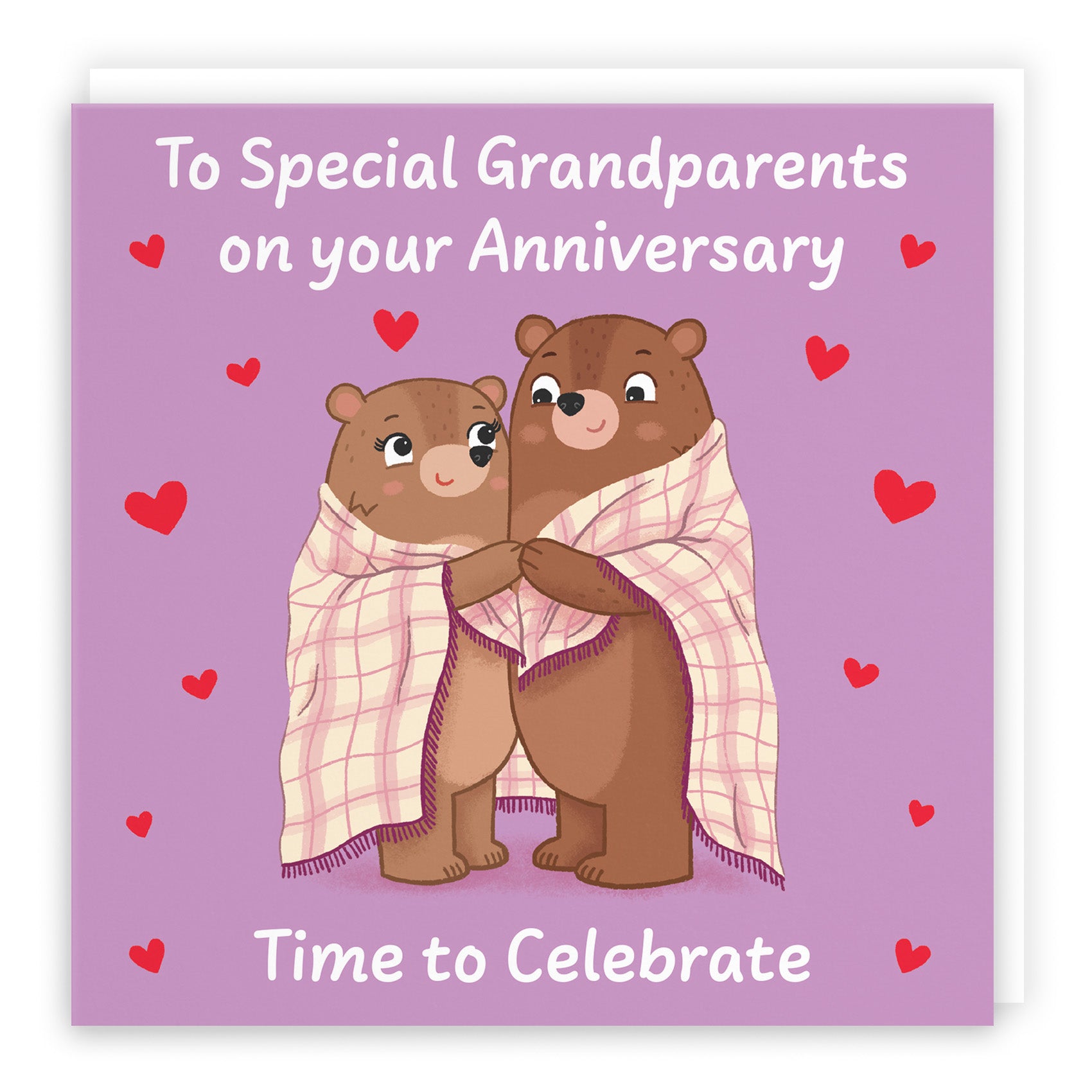 Snuggly Bears Anniversary Card Love Story