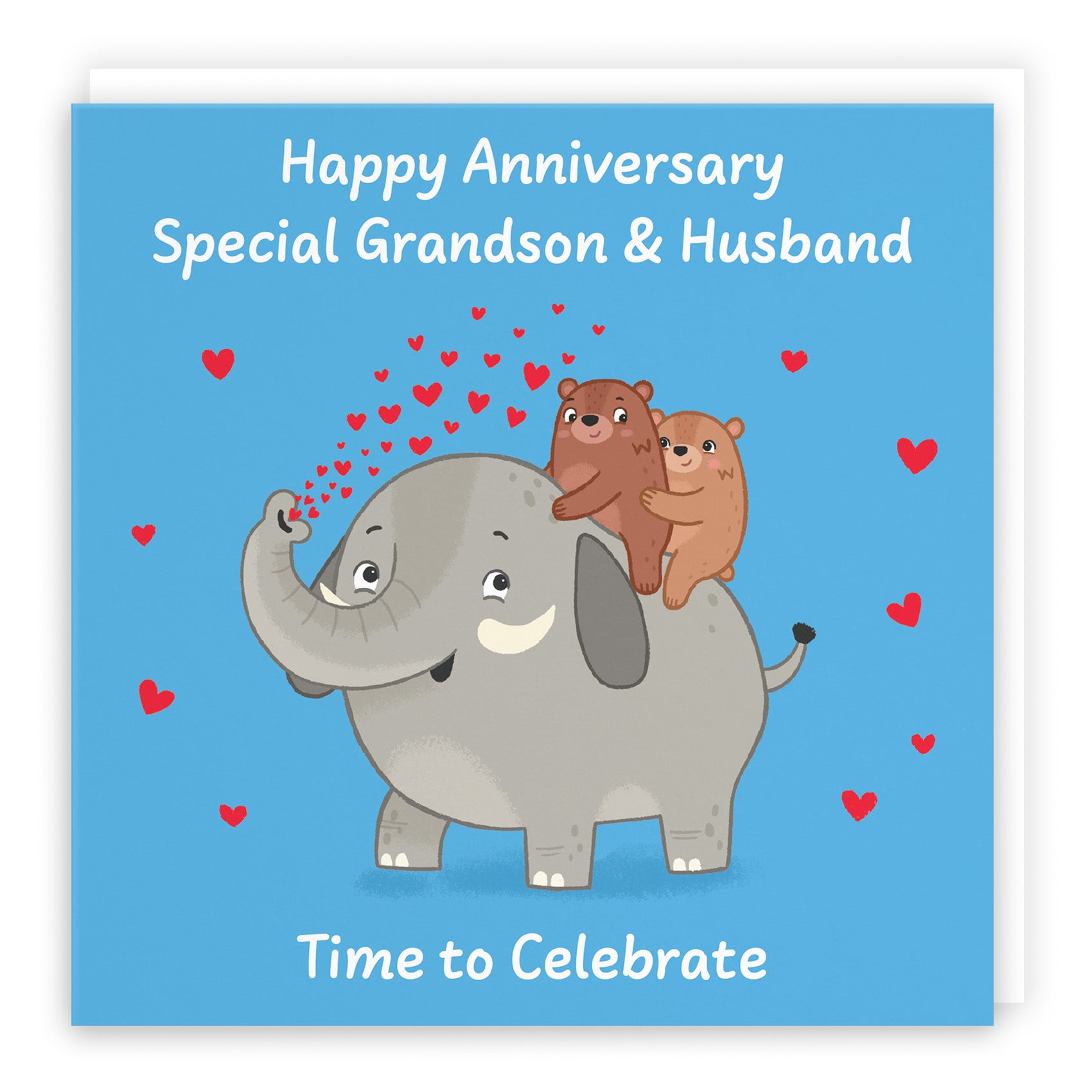 Elephant Love Anniversary Card Love Story