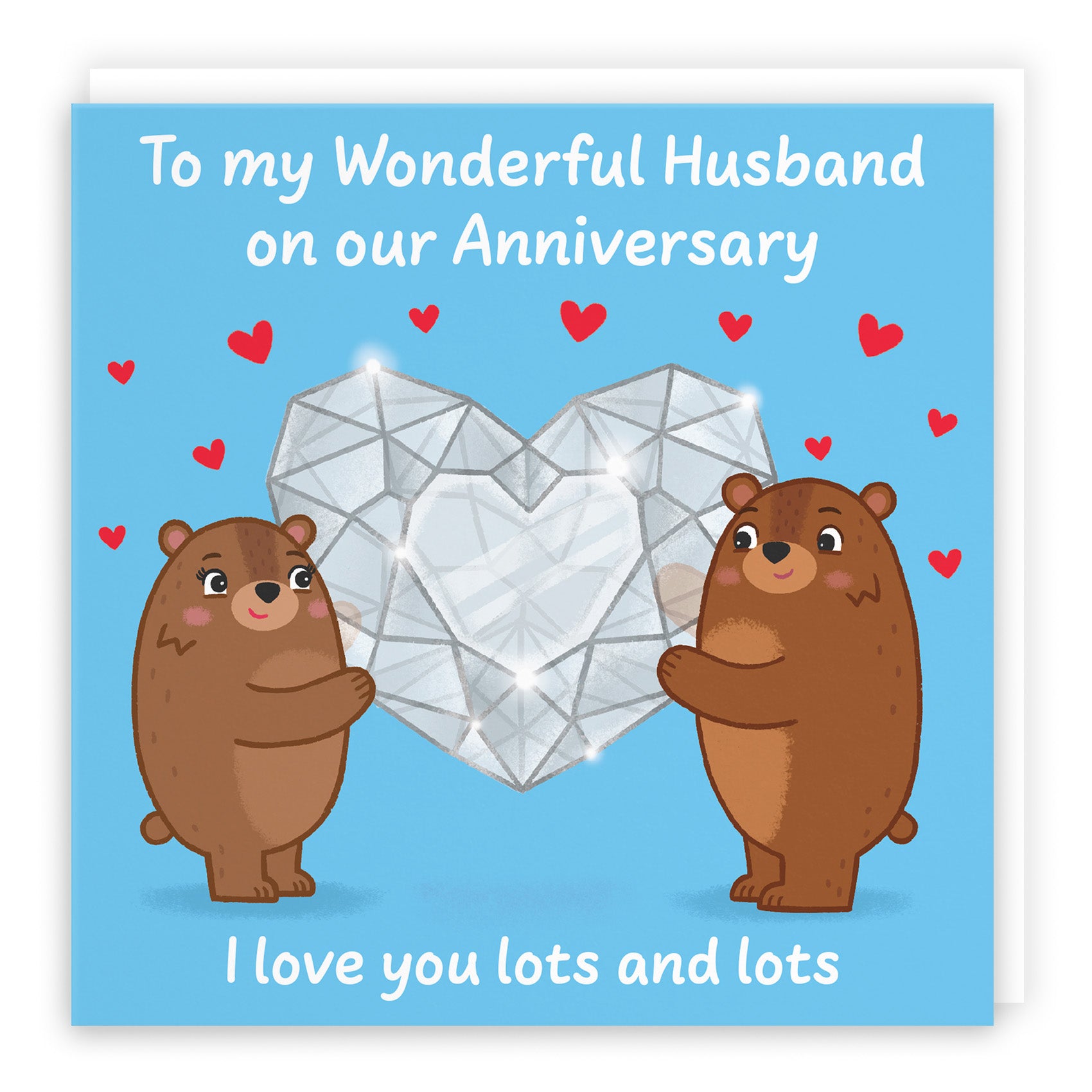 Sparkling Love Anniversary Card Love Story