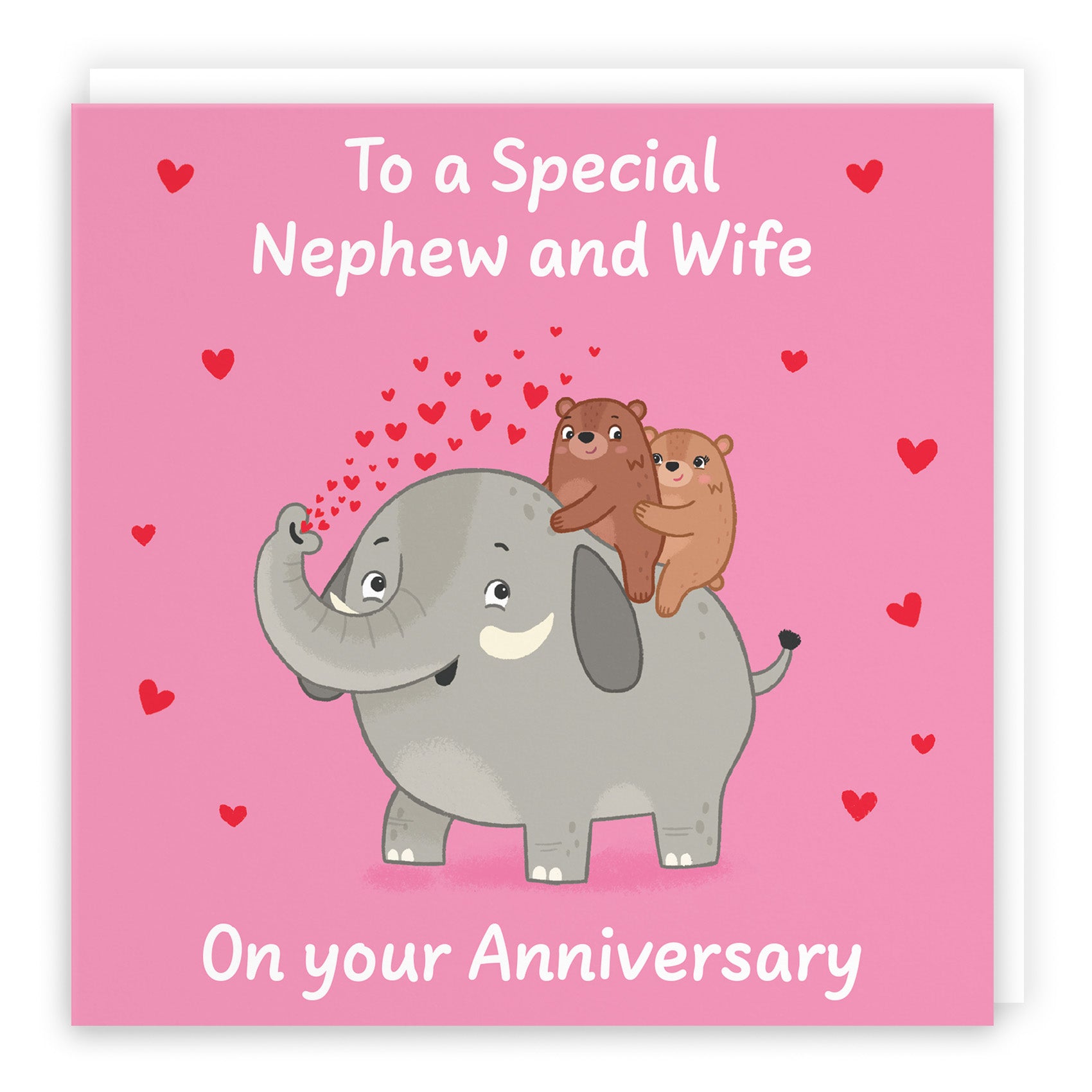 Elephant Love Anniversary Card Love Story