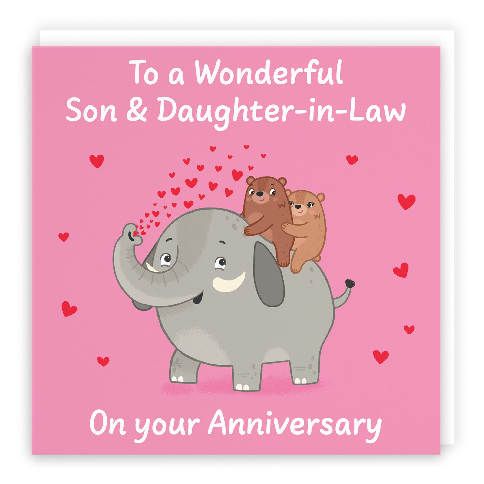 Elephant Love Anniversary Card Love Story