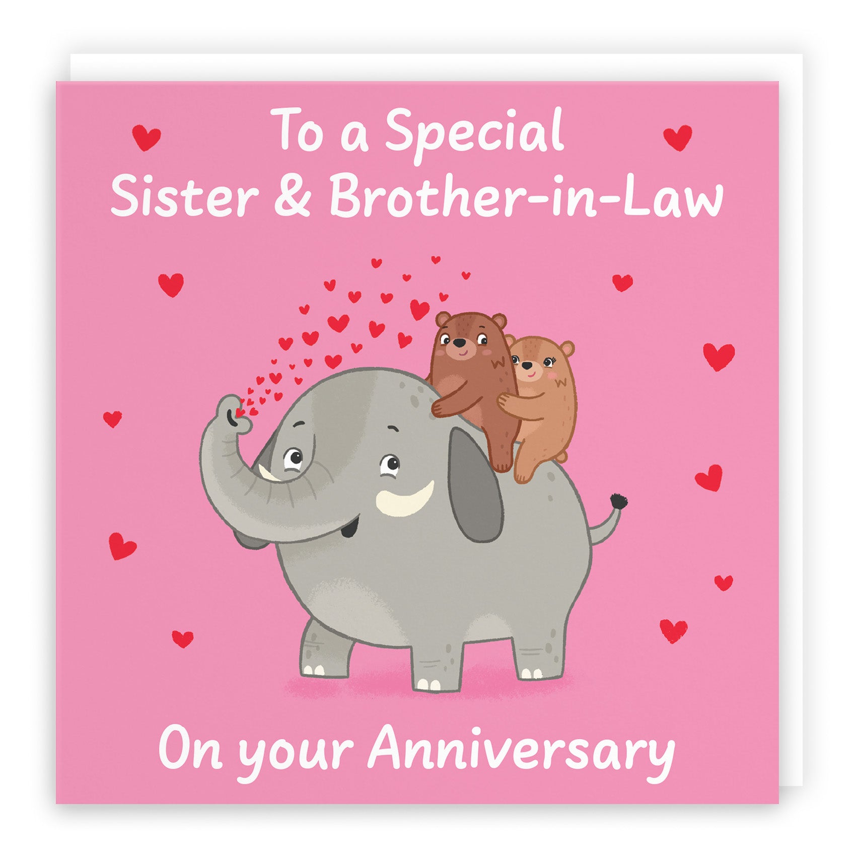 Elephant Love Anniversary Card Love Story