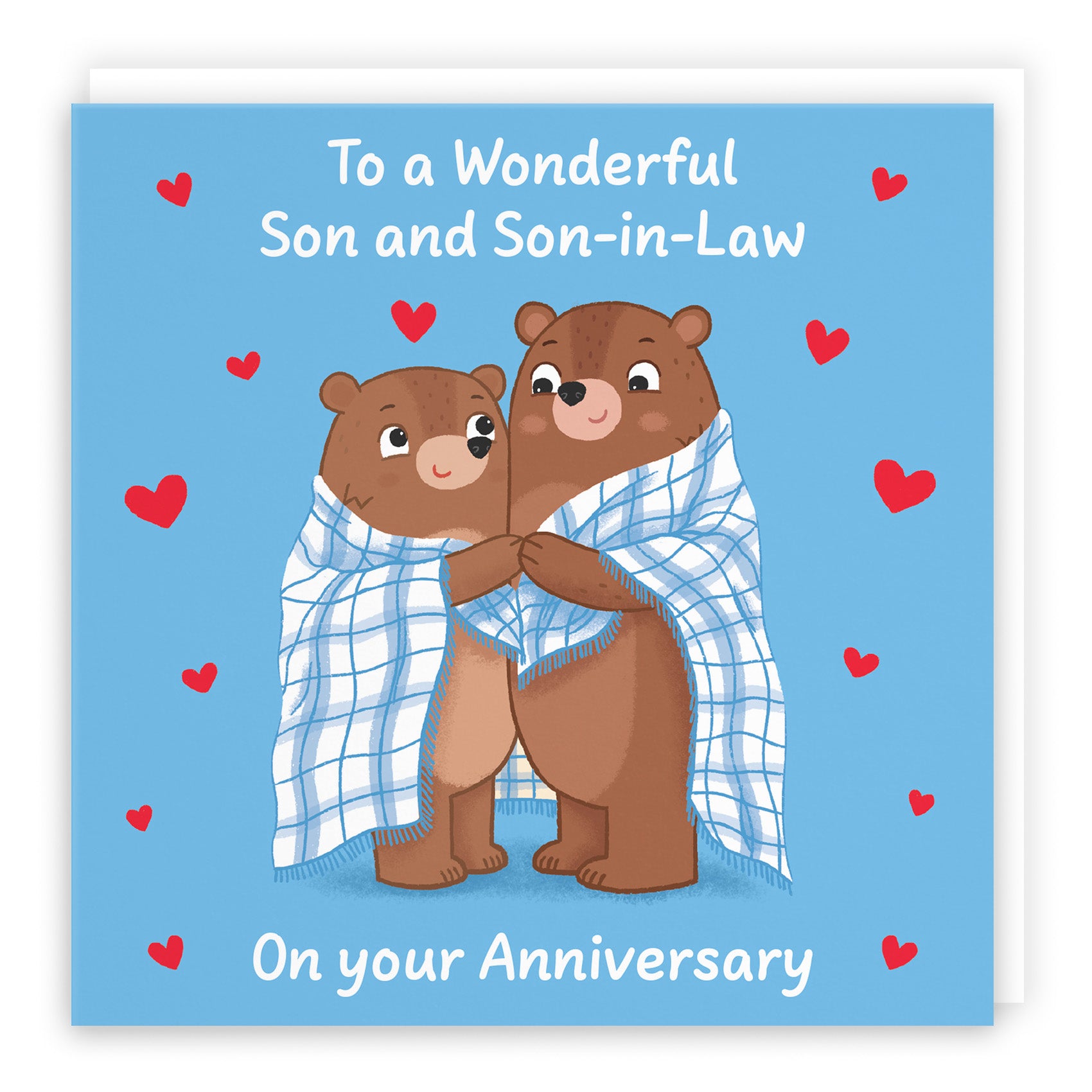 Snuggly Bears Anniversary Card Love Story