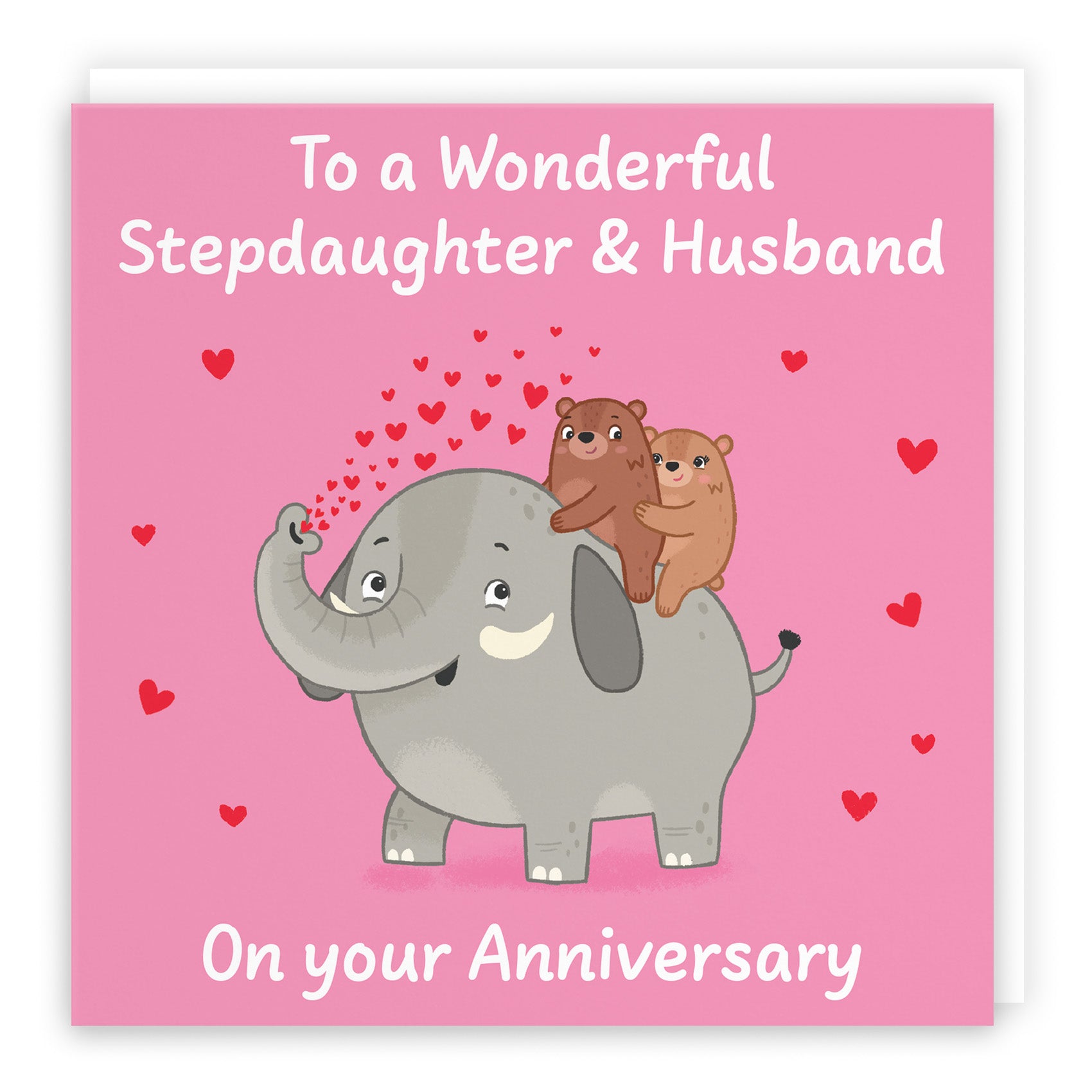 Elephant Love Anniversary Card Love Story