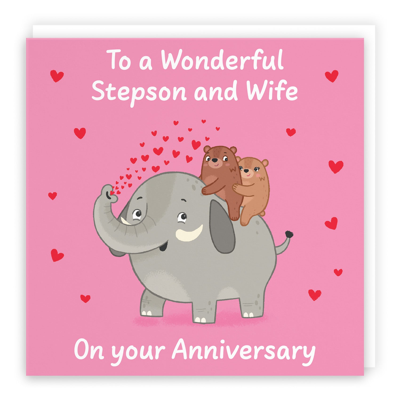 Elephant Love Anniversary Card Love Story