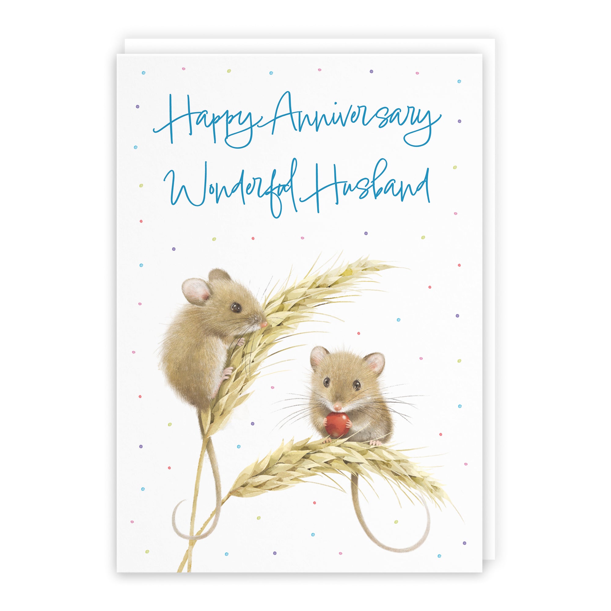 Harvest Mice Anniversary Card Milo's Gallery