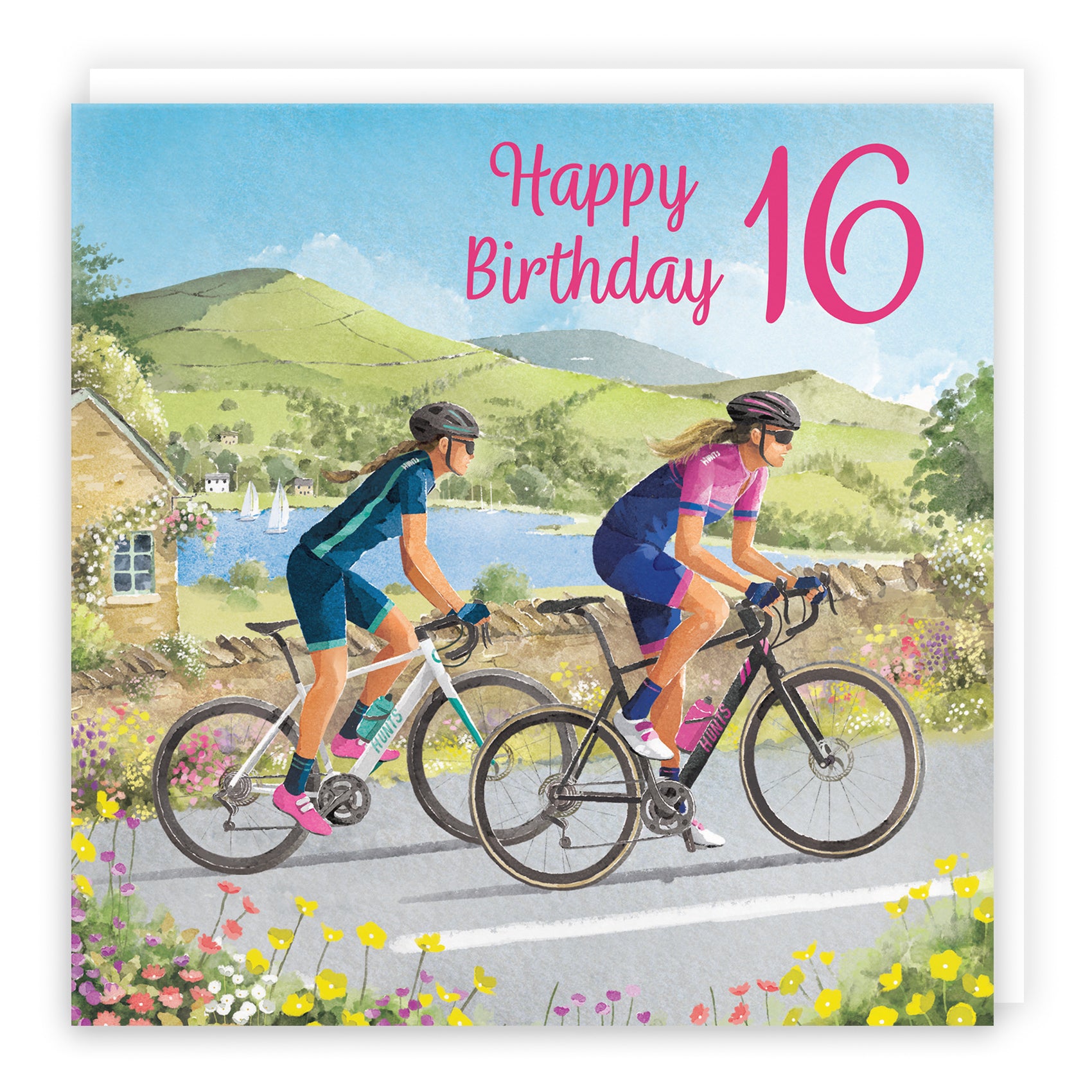 Female Cycling Birthday Card Milo's Gallery