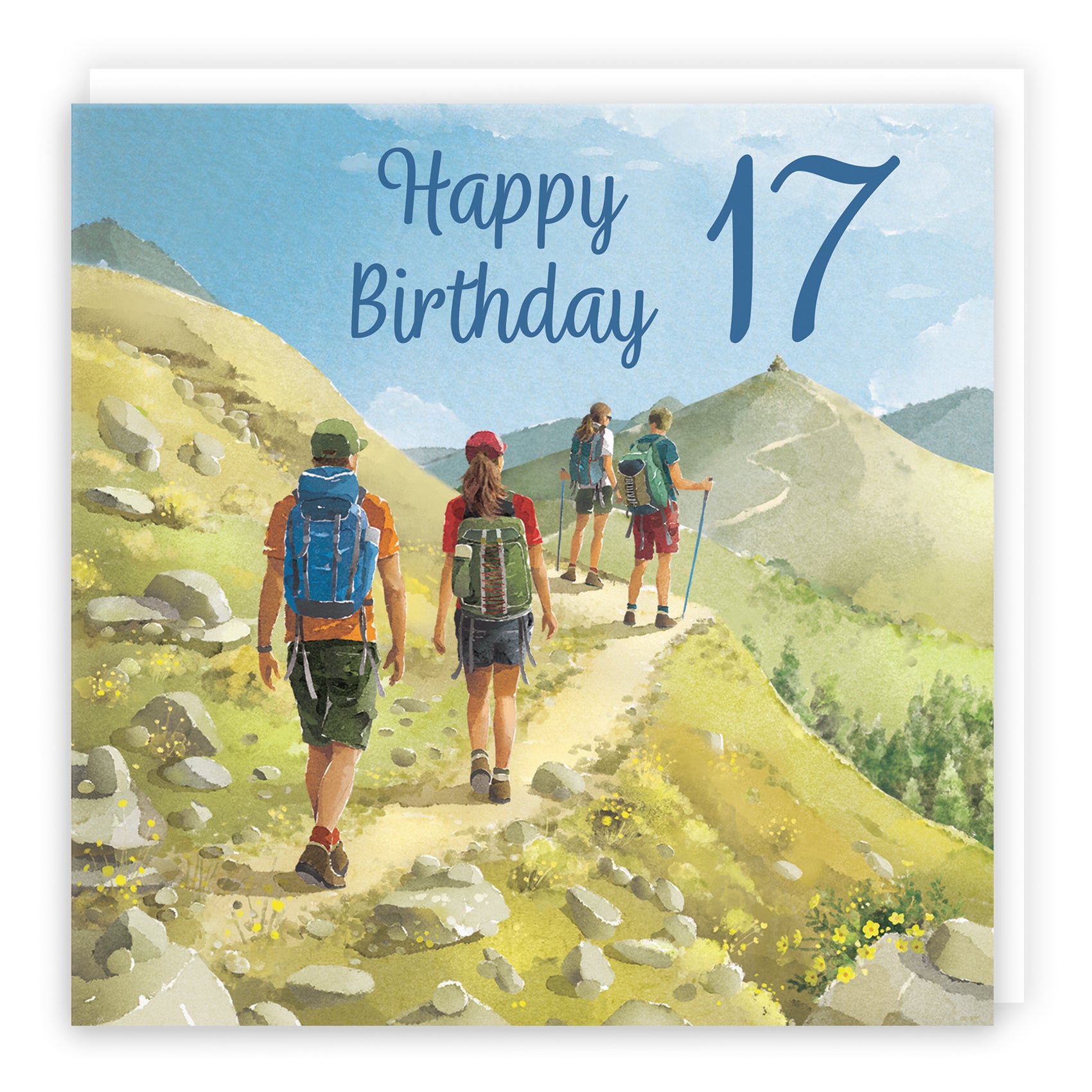 Hiking Birthday Card Milo's Gallery