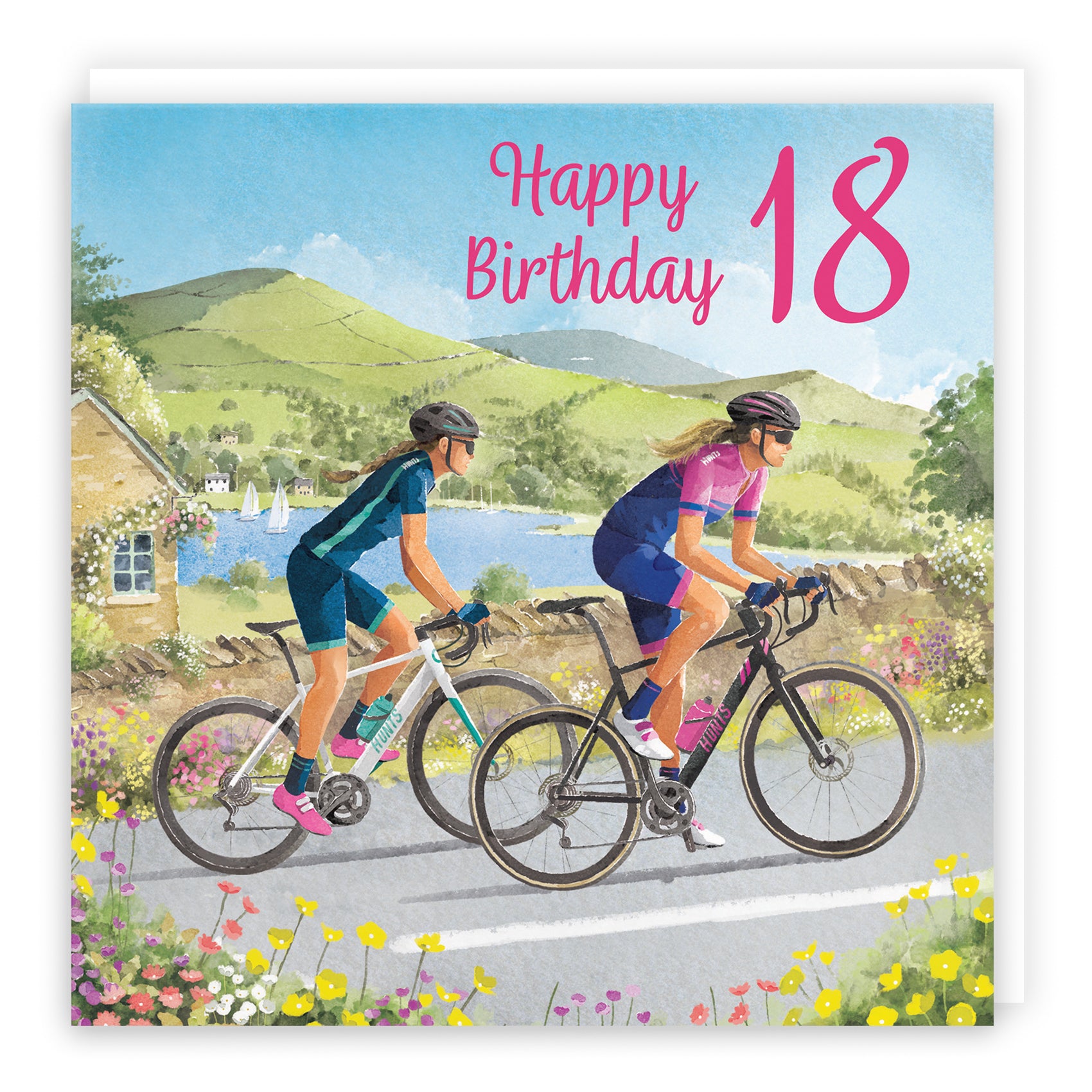 Female Cycling Birthday Card Milo's Gallery