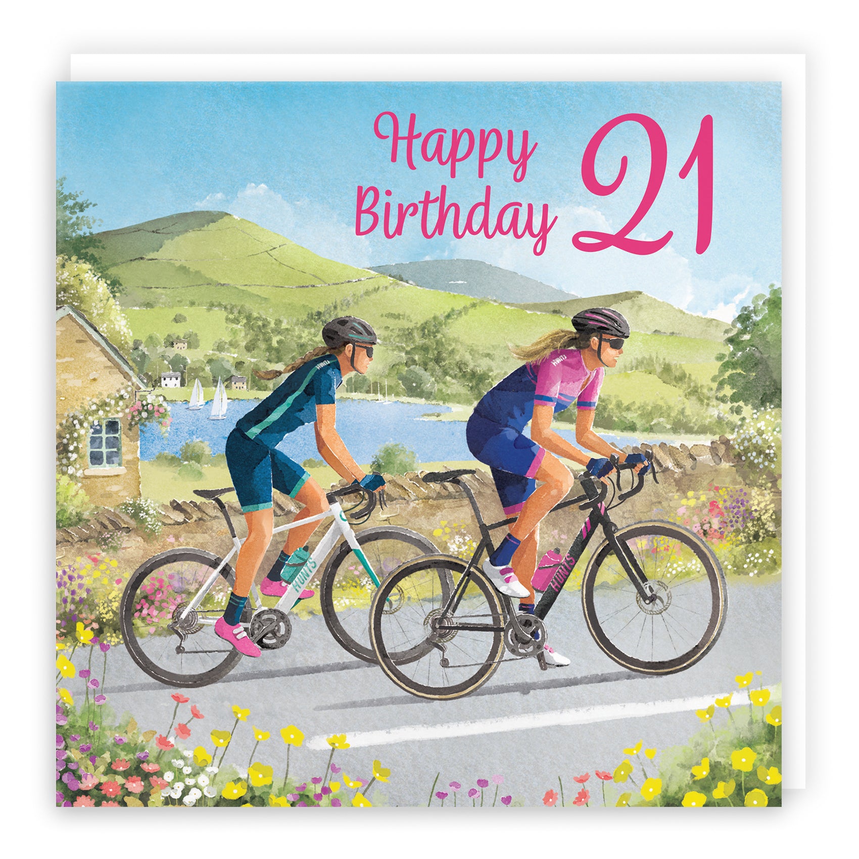 Female Cycling Birthday Card Milo's Gallery