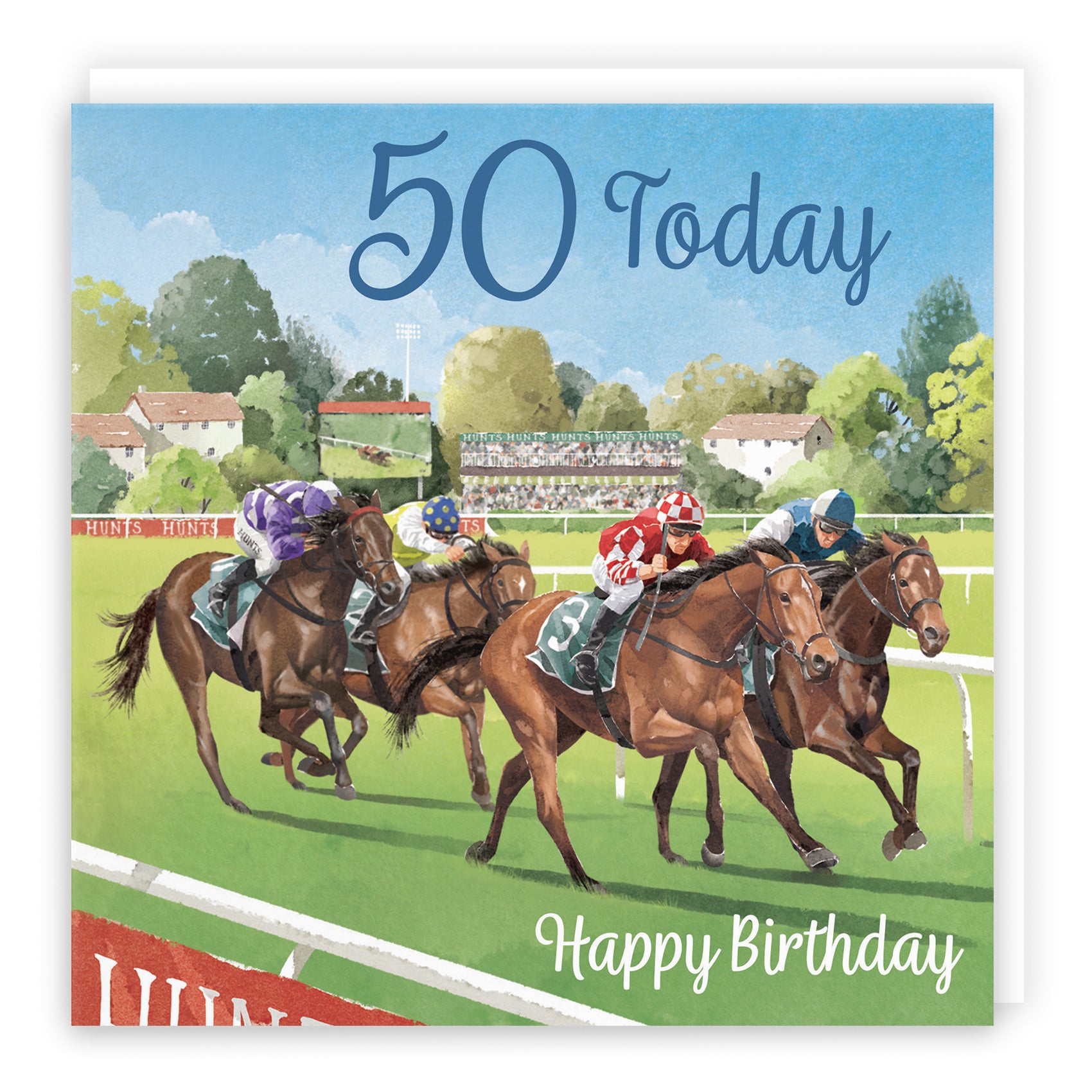 Horse Racing Birthday Card Milo's Gallery