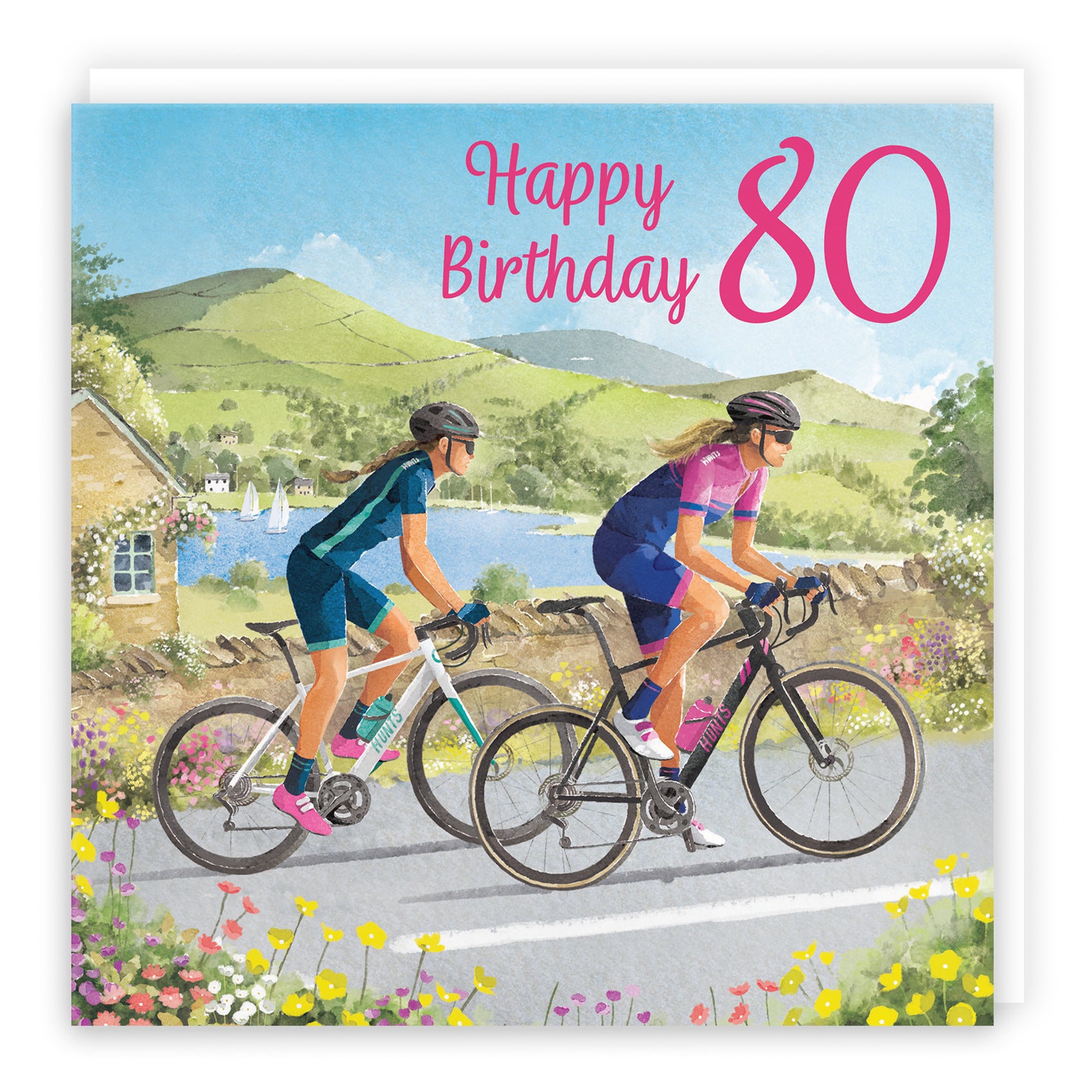 Female Cycling Birthday Card Milo's Gallery