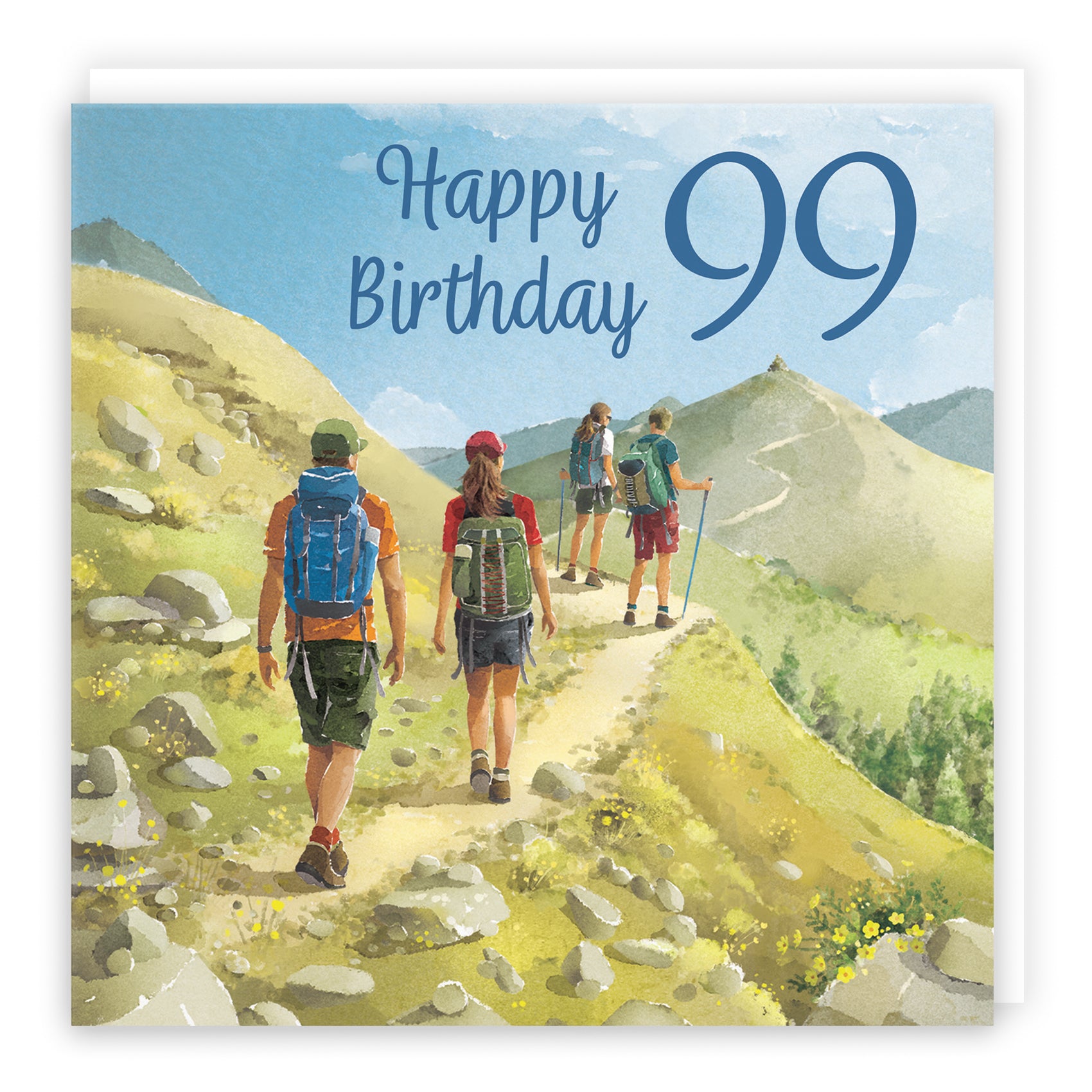 Hiking Birthday Card Milo's Gallery