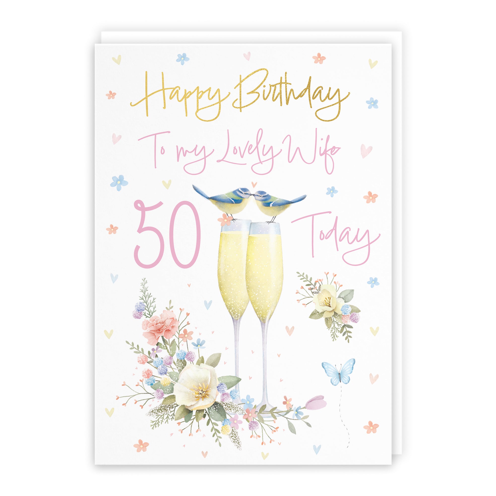 Champagne Flutes Birthday Card Milo's Gallery